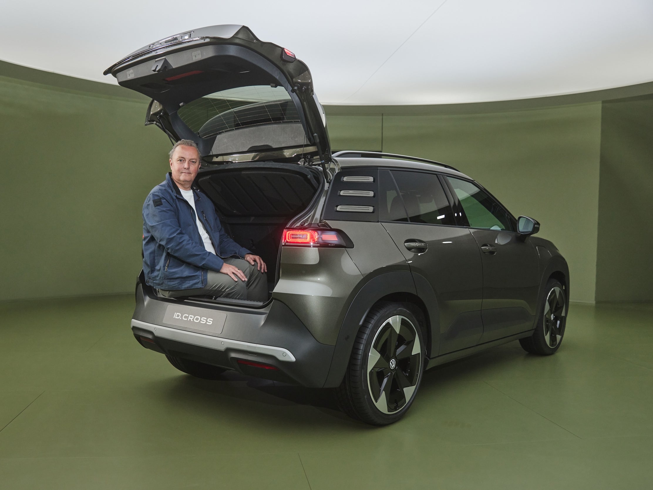 The ID. Cross's huge boot is big enough to sit in! (Volkswagen)
