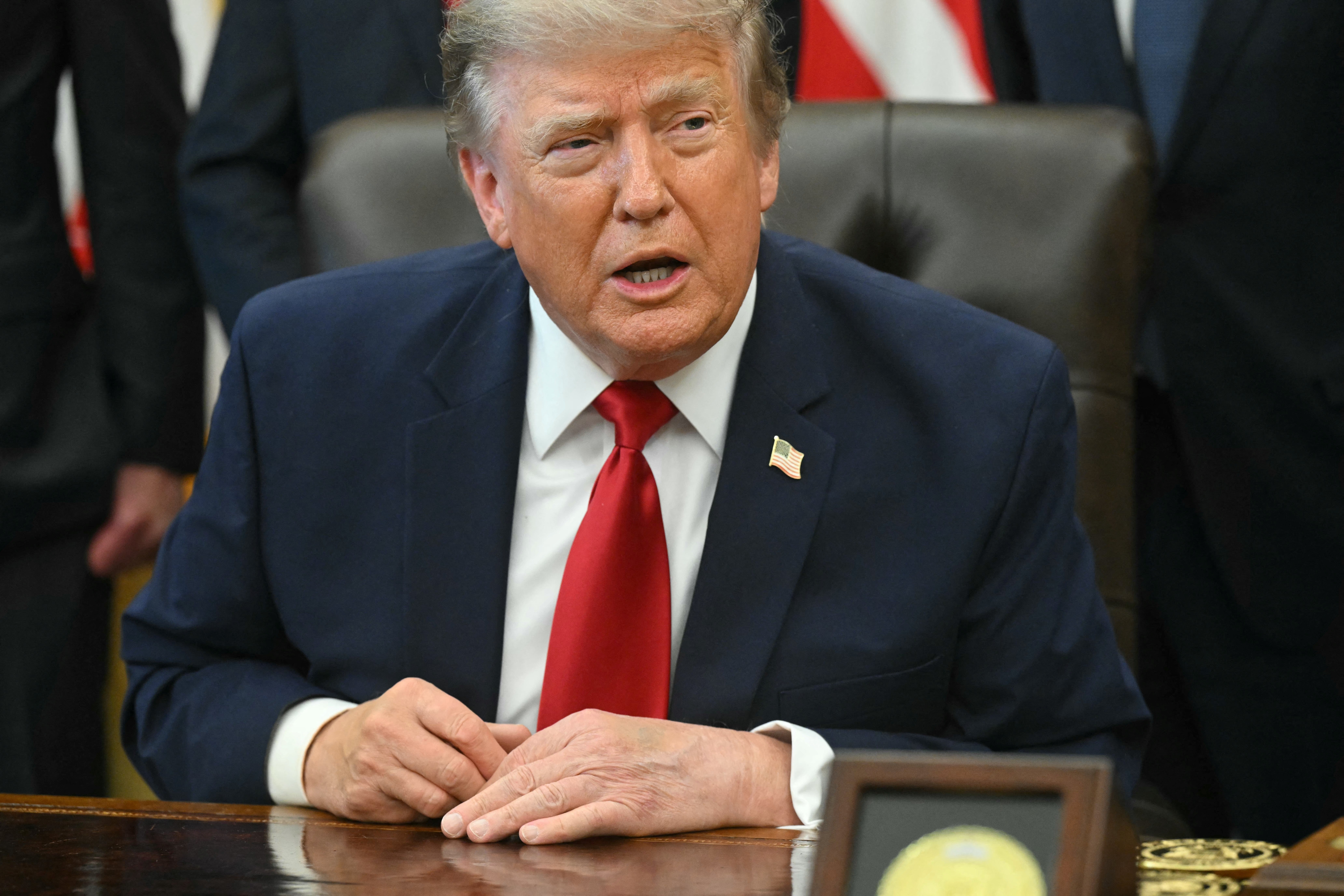 President Donald Trump spoke of his pride that his Supreme Court choices led to the overturning of Roe V Wade during the 2024 campaign
