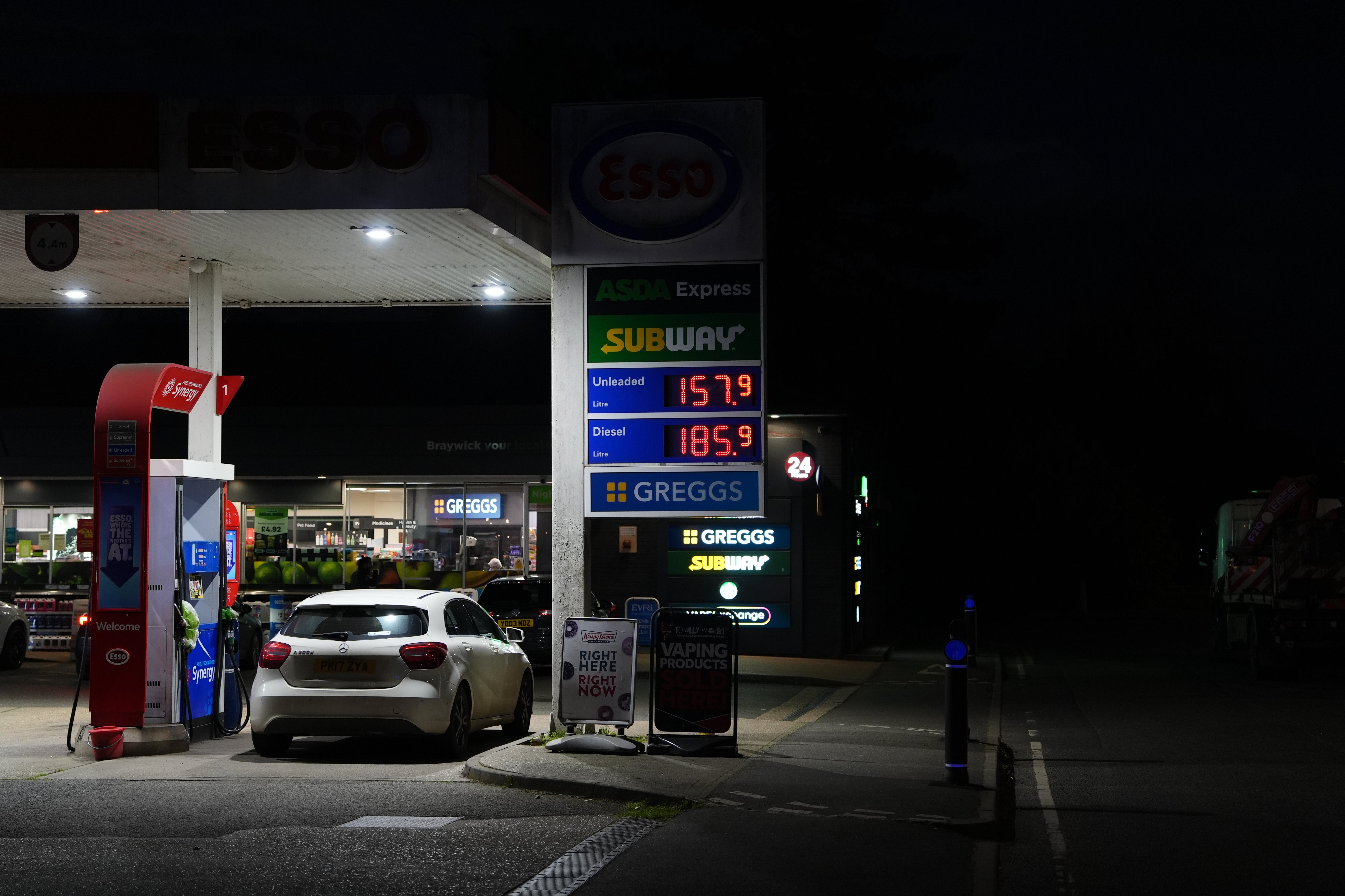 Andrew Bailey said prices of products like diesel had not come down as much as crude prices fell (Jonathan Brady/PA)