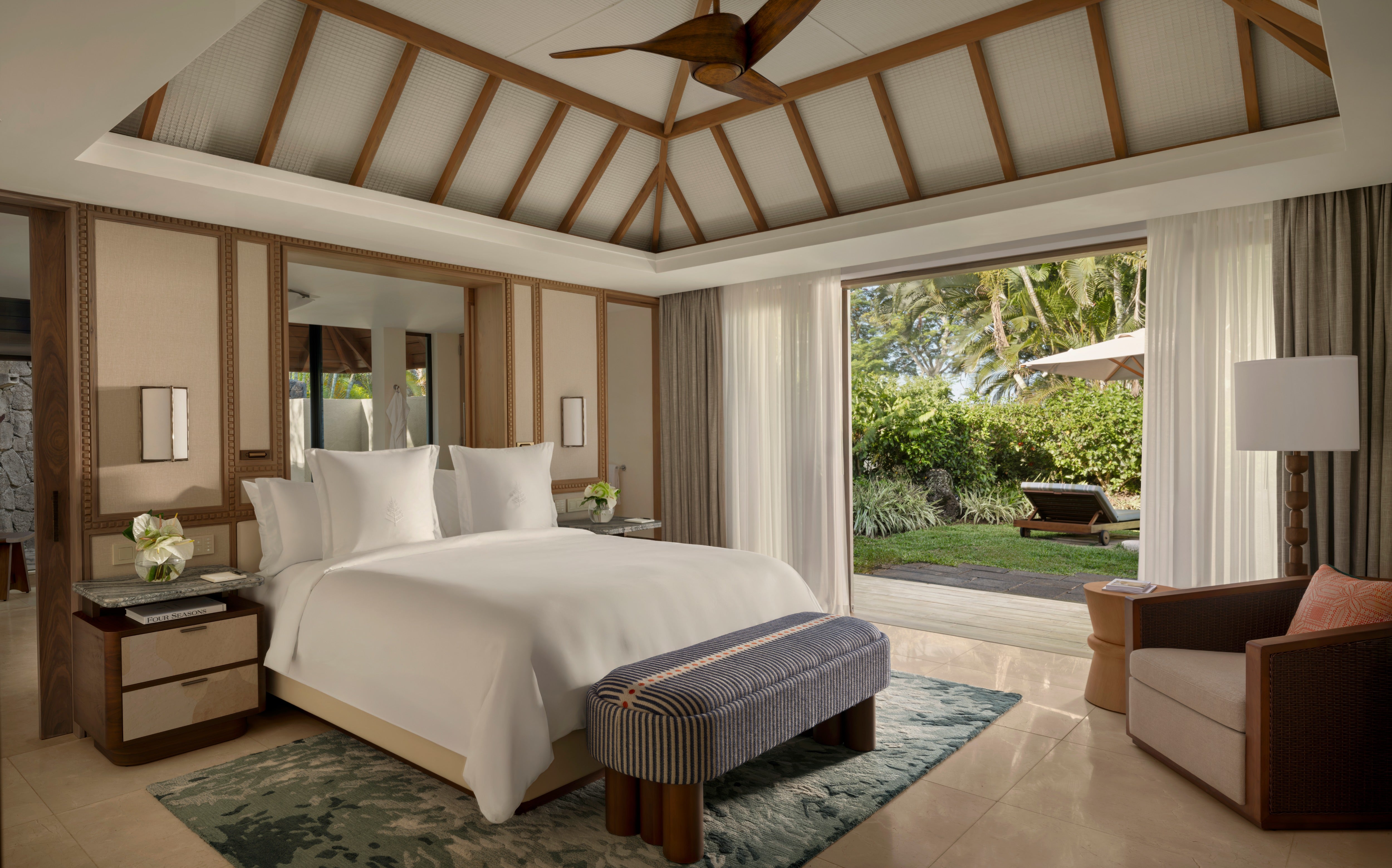Each private villa comes with its own pool at the Four Seasons