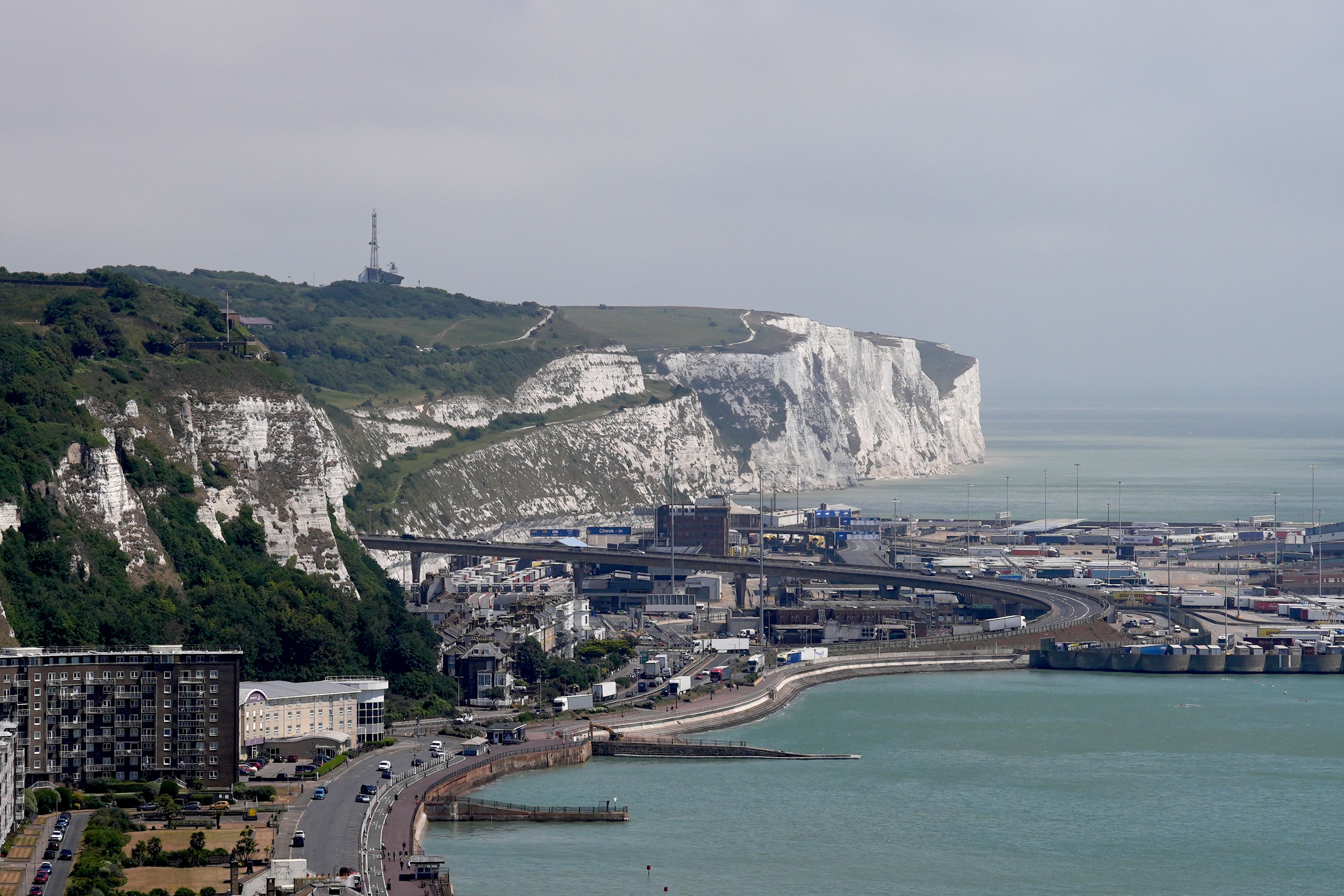 Access to the Port of Dover has been blocked (Gareth Fuller/PA)