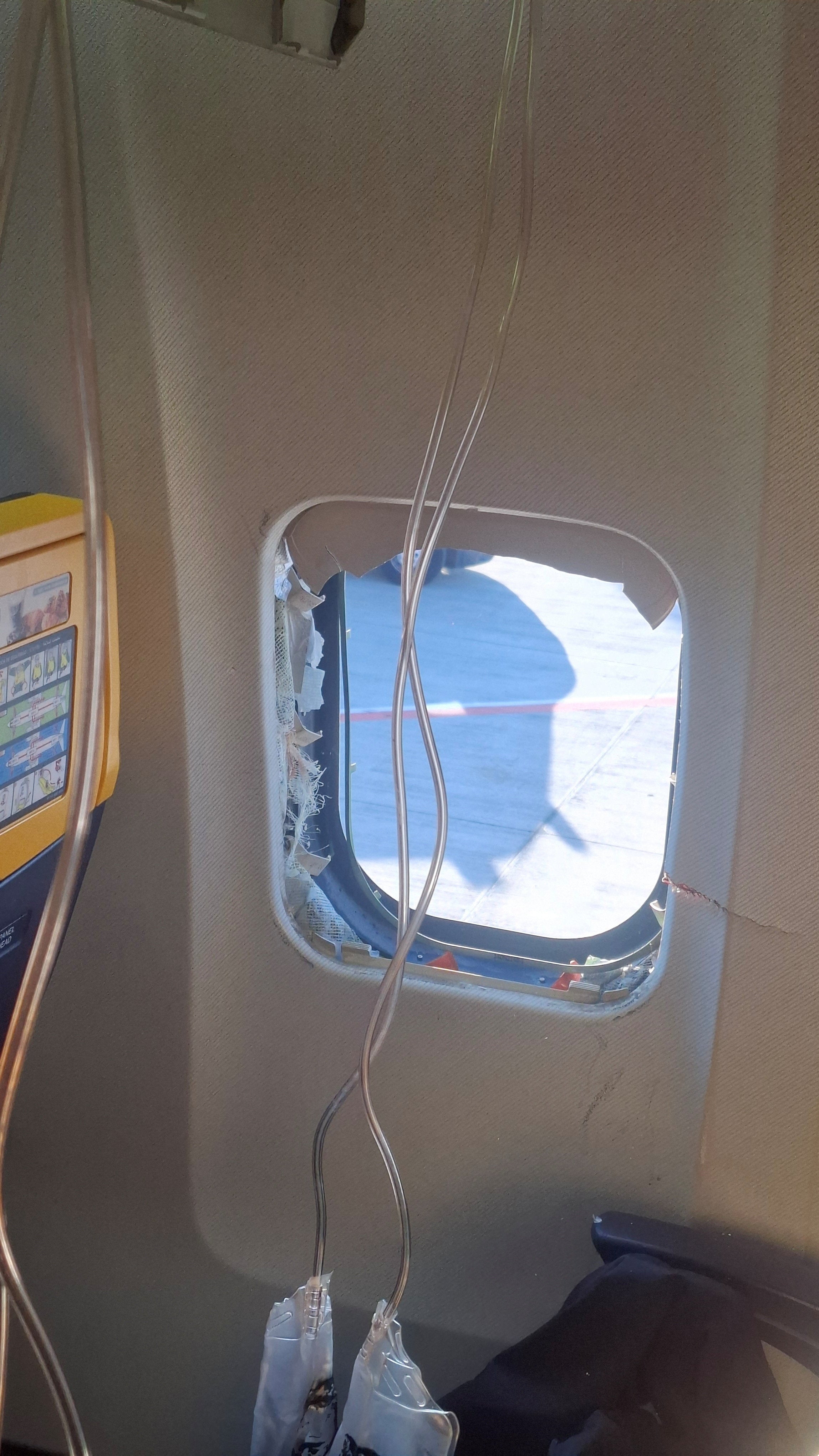 Passengers described hearing a loud bang before the cabin lost pressure