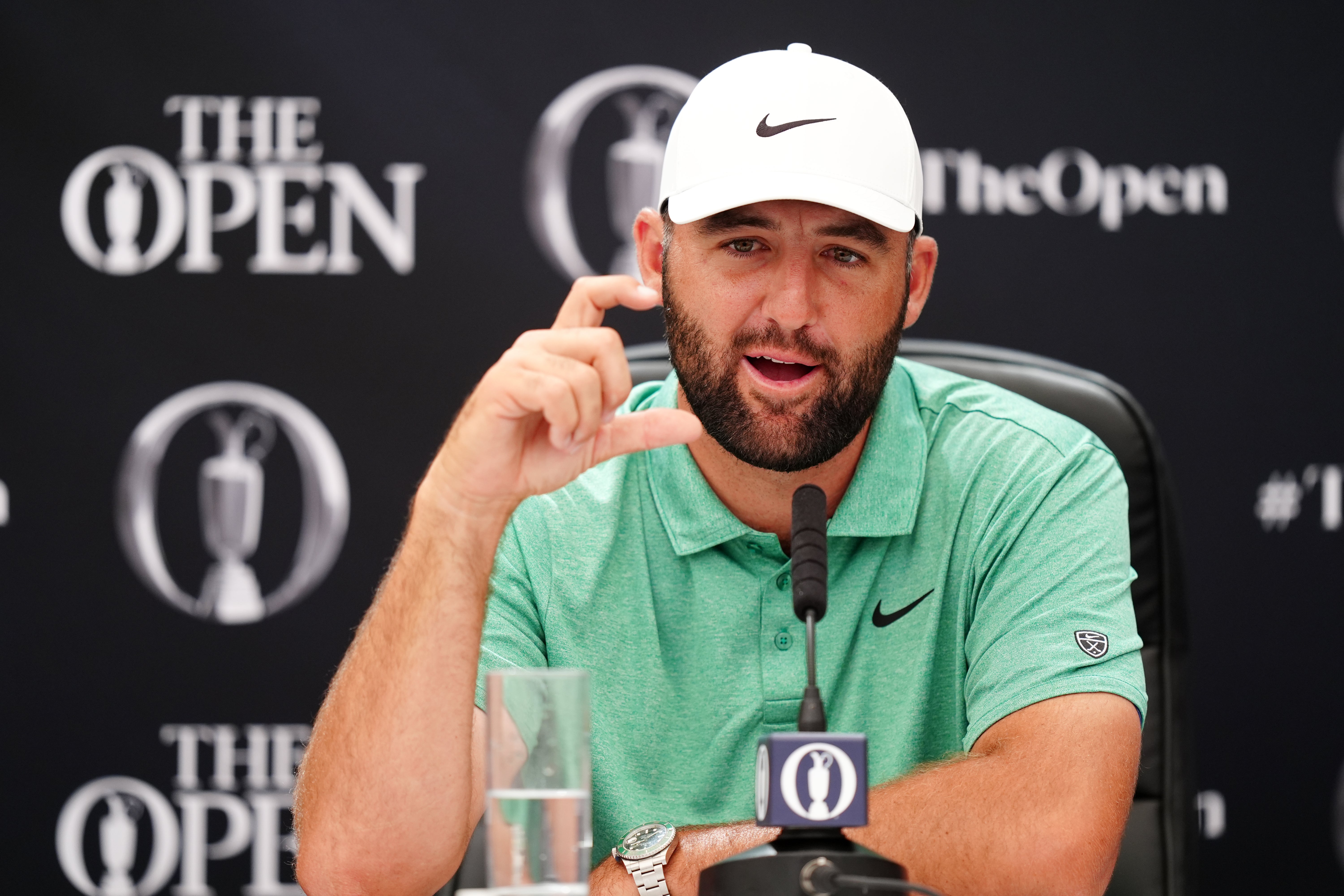 Scottie Scheffler said golfing history was not important to him (David Davies/PA) (PA Wire)