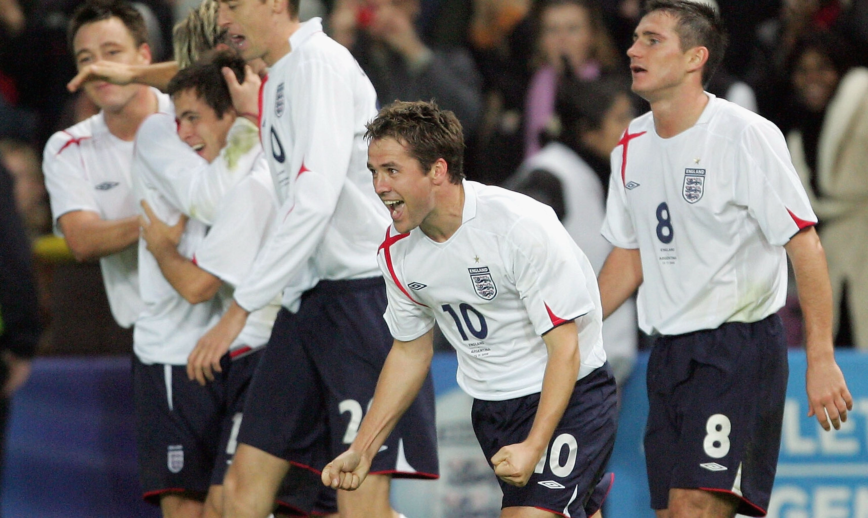 Michael Owen scored a late double for a 3-2 England win over Argentina in November 2005 (Getty)