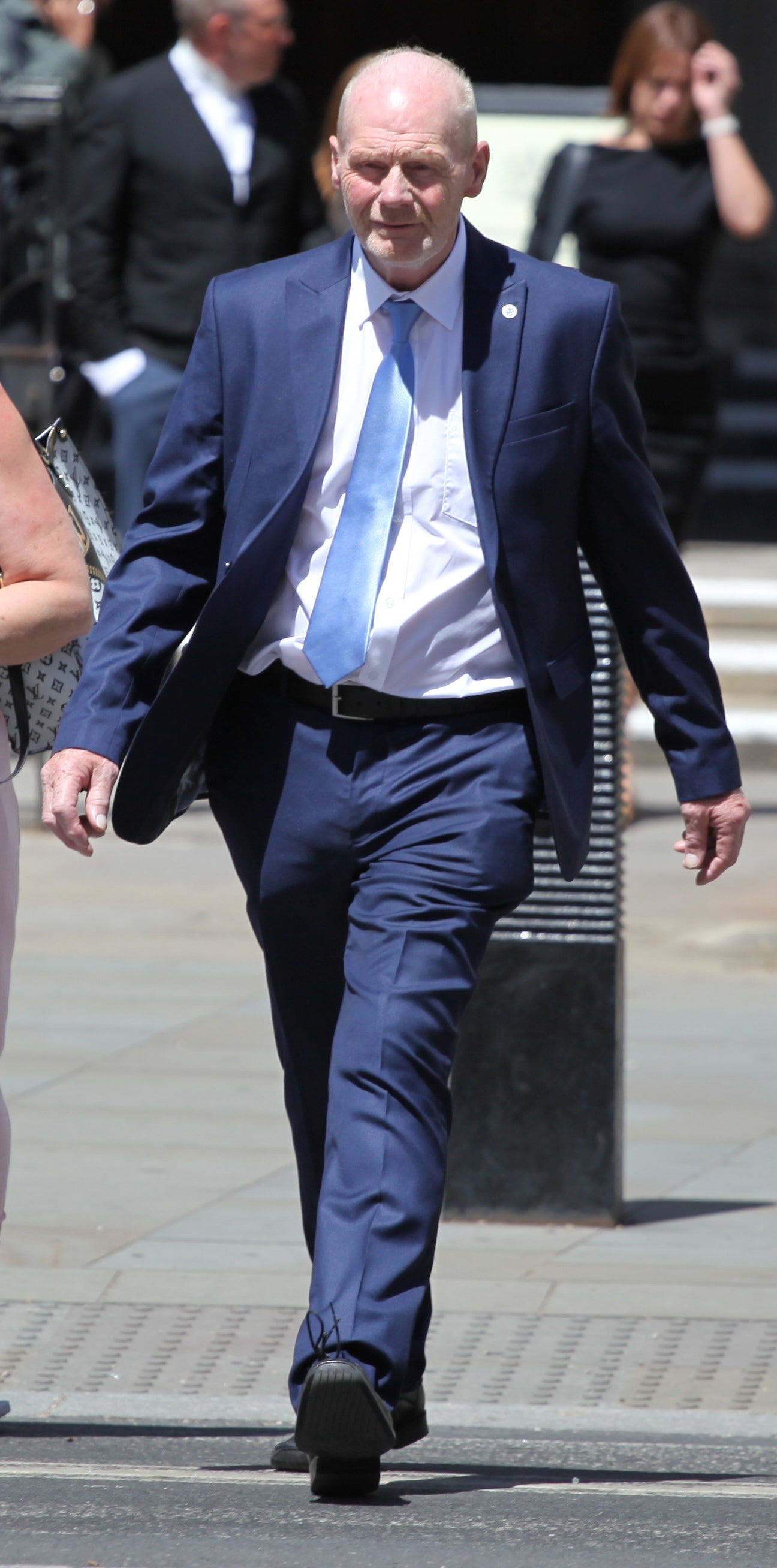 Former Broadmoor nurse Keith Palmer and his wife Jacqueline appear before the High Court