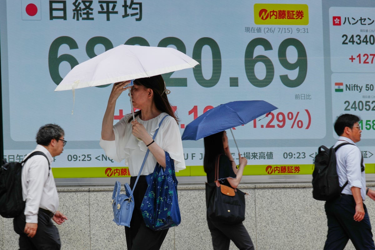 Asian shares sink, with Tokyo down nearly 5% as slumping AI stocks drag world markets lower – UK Times