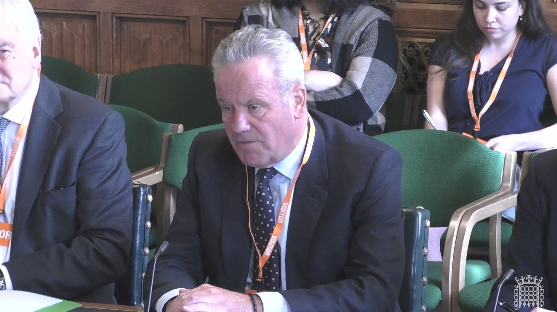 Thames Water chief executive Chris Weston said the group has funding until October (House of Commons/UK Parliament/PA)
