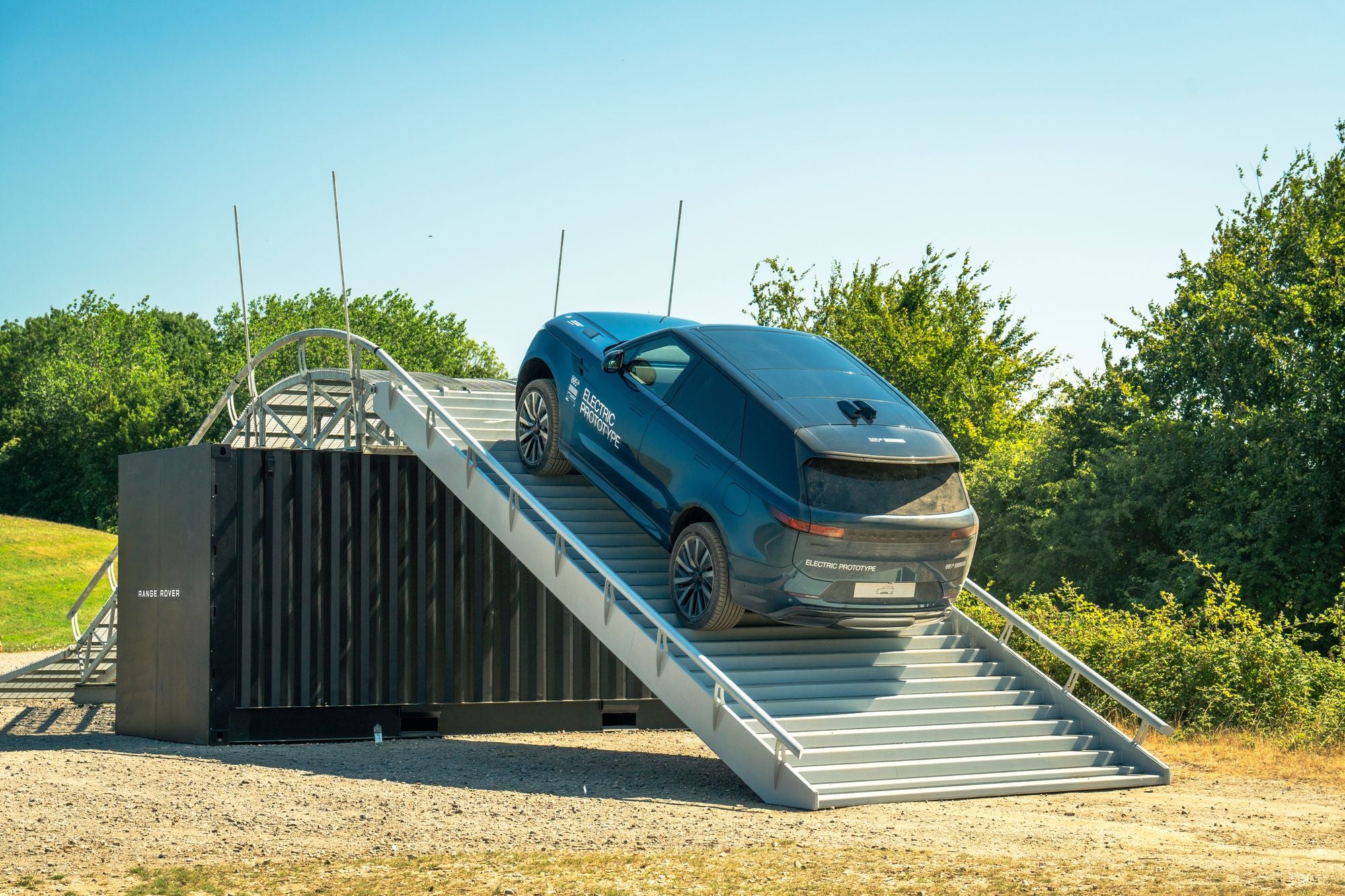 The Range Rover Sport Electric's EV powertrain makes serious off-roading even easier as it's even easier to control