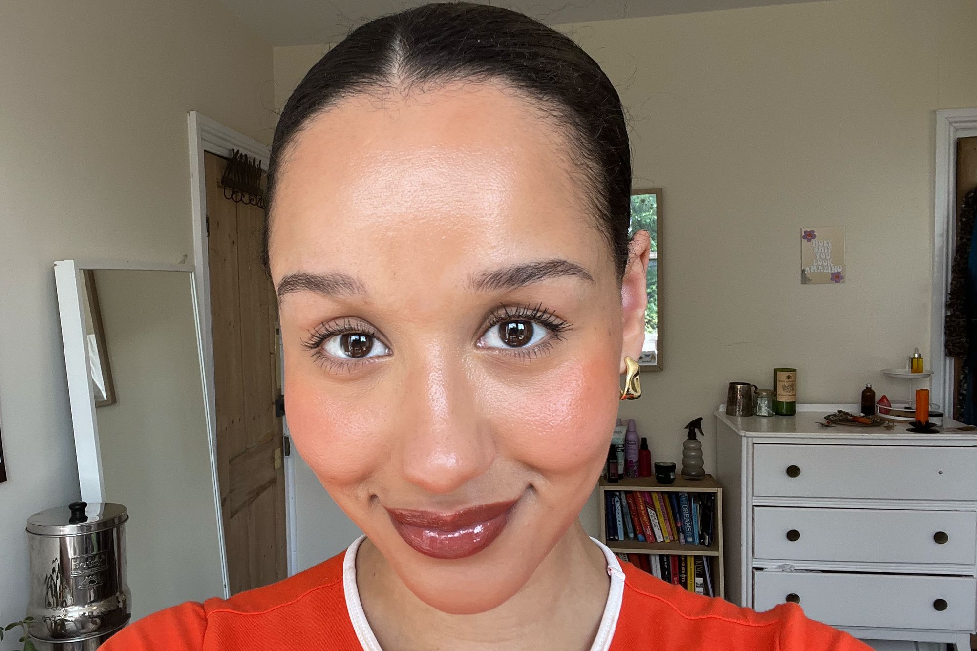 My lashes appeared thicker at the root (Elena Chabo/The Independent)