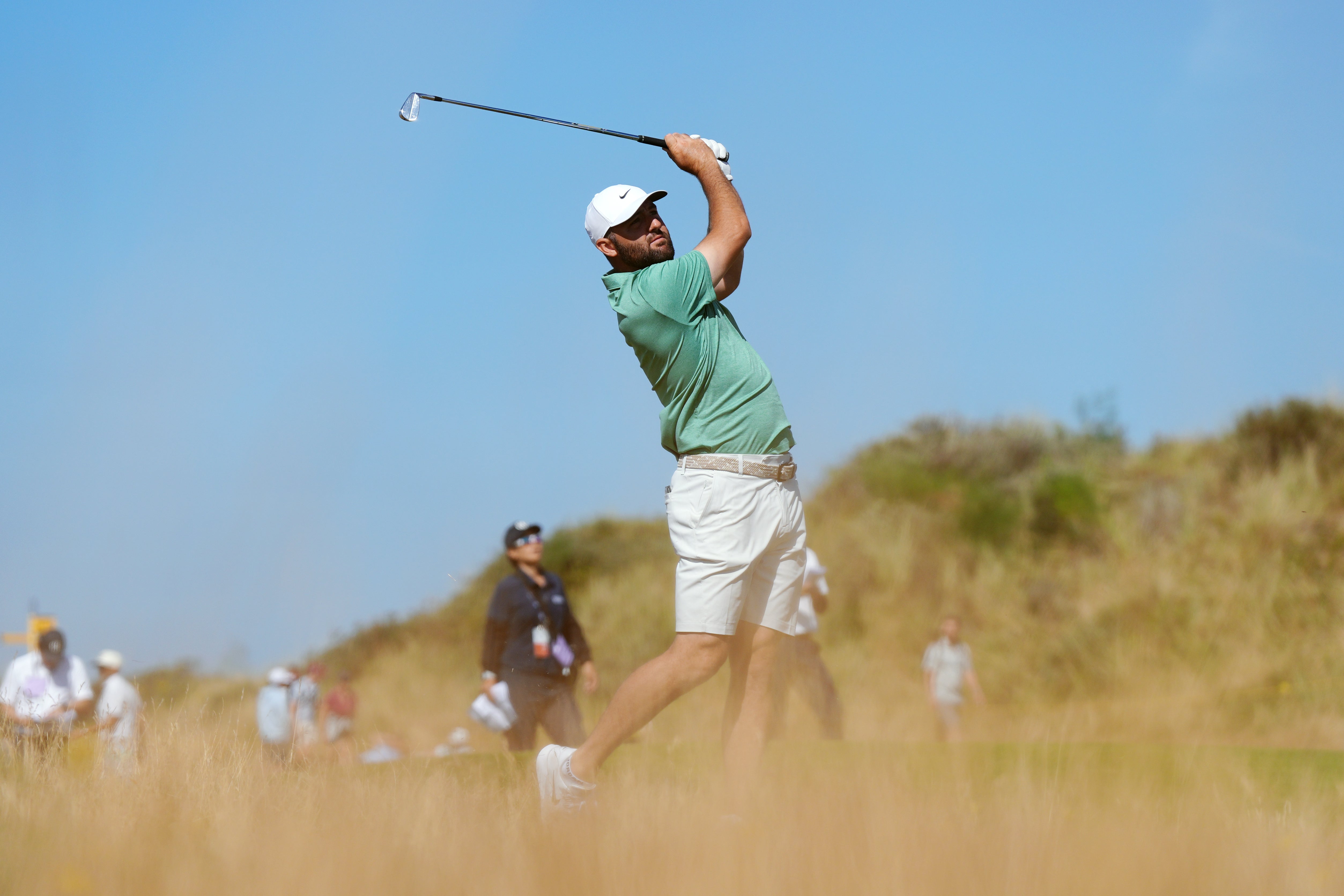 Scottie Scheffler is trying to become the first man to defend his Open title since Padraig Harrington – coincidentally at Birkdale – in 2008 (Jacob King/PA) (PA Wire)