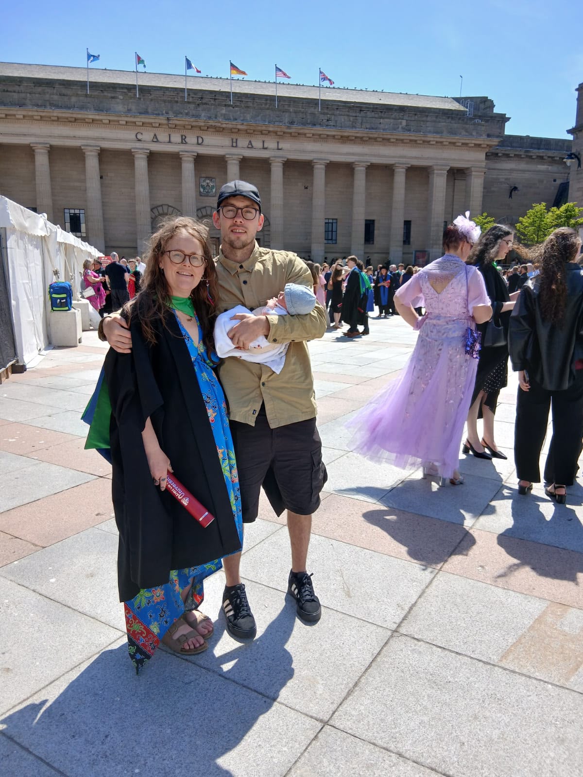 Dressed in a tiny suit with waistcoat with bow tie he attended the event at the city’s Caird Hall with his father Darren Gordon and other family members