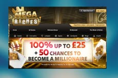 Mega Riches casino welcome bonus