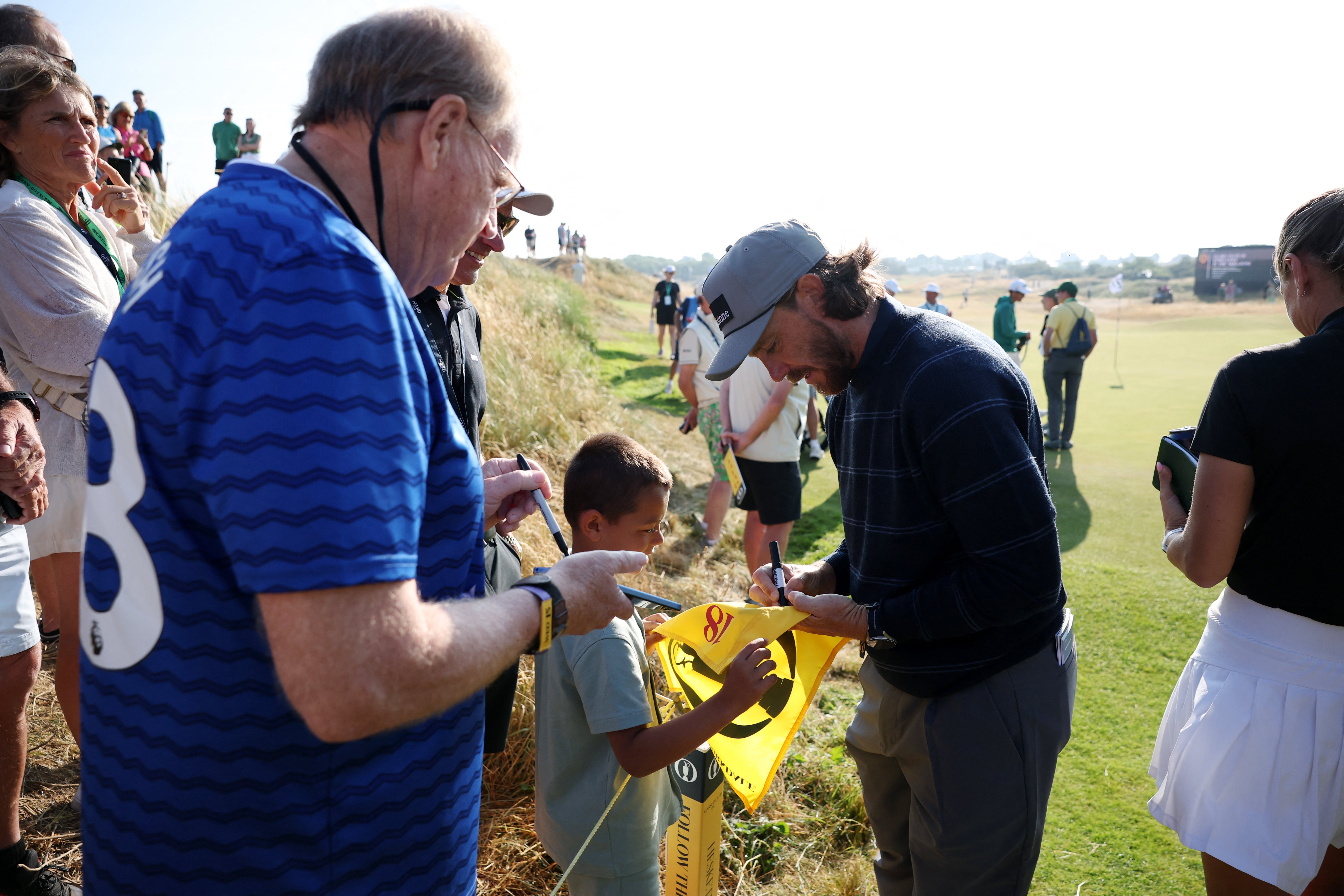 Fans get to meet the local hero (Reuters)