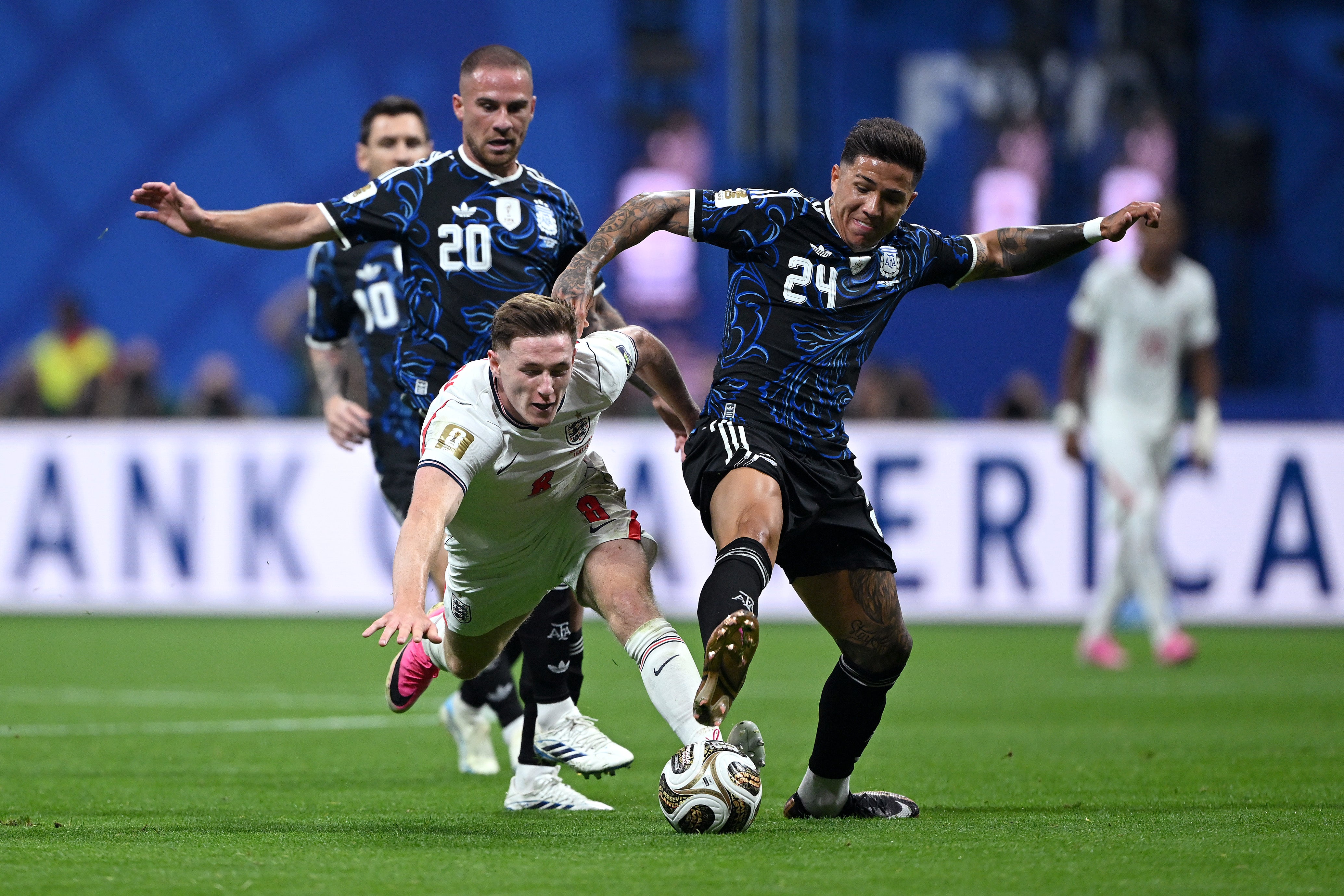 The start to England v Argentina was littered with fouls (Getty)