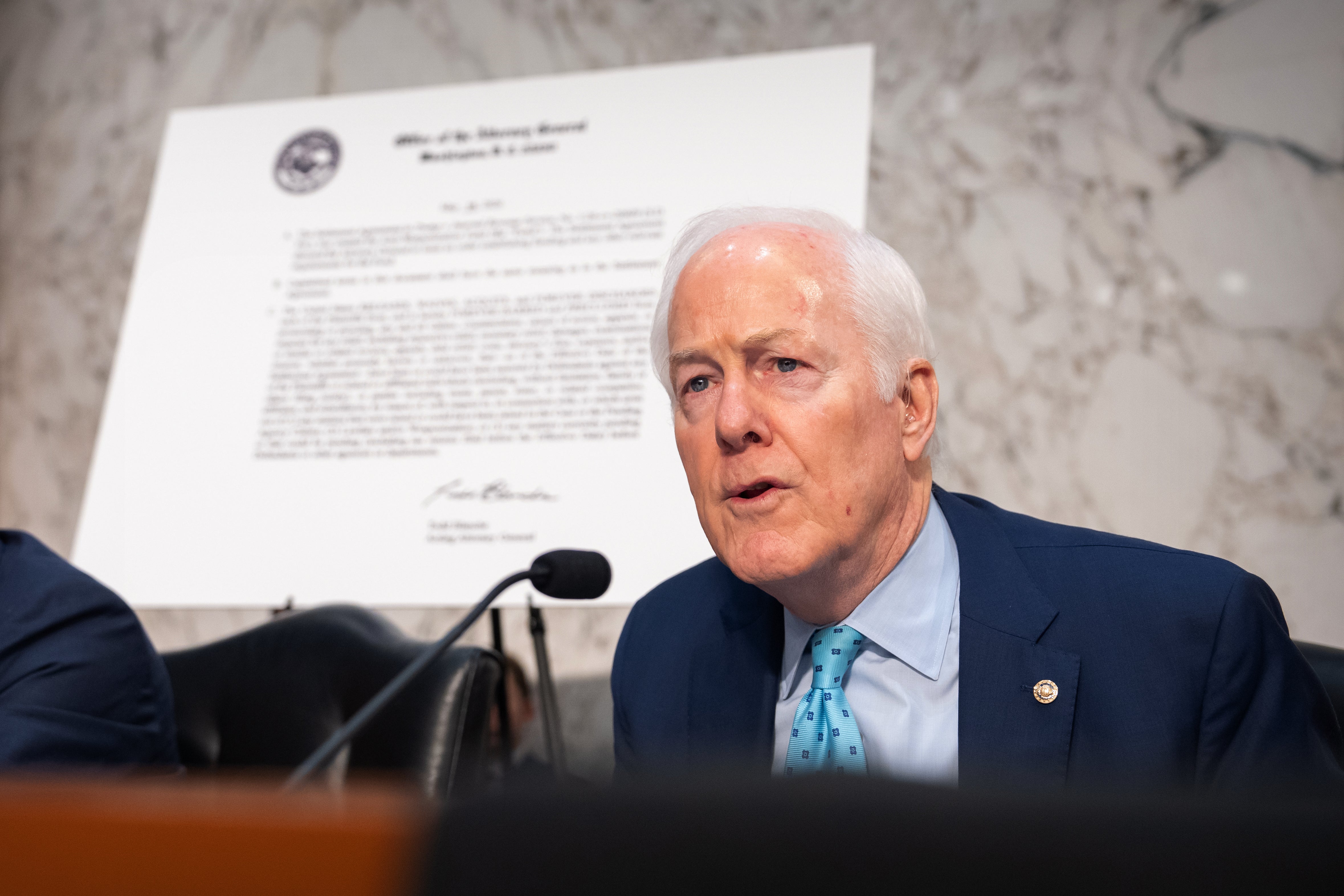 Blanche can’t afford any ‘no’ votes from Republican members, and GOP Senator John Cornyn isn’t sure how he’ll cast his own after grilling Blanche about Trump’s ‘settlement’ with the IRS