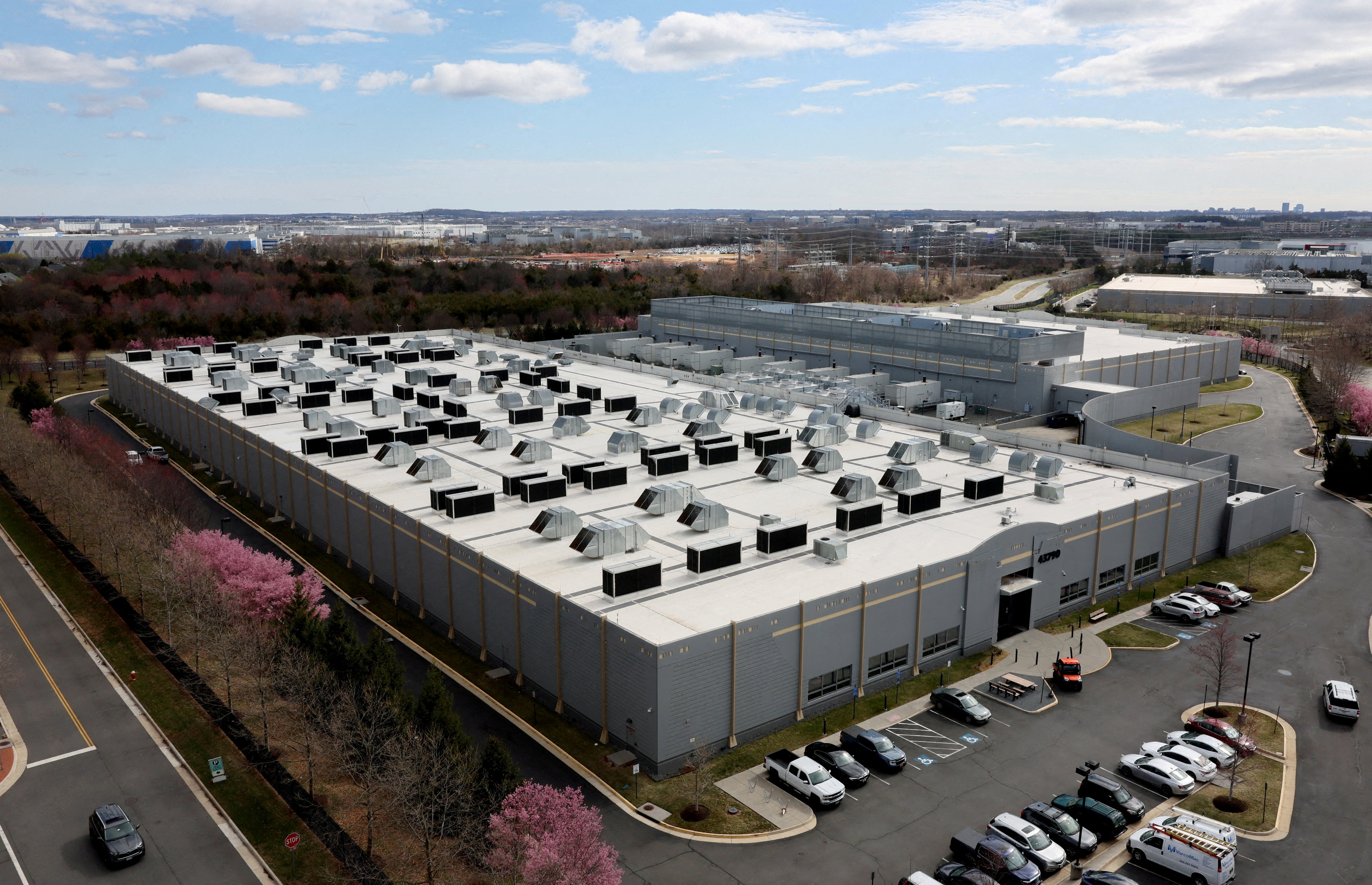 Data centers, which are integral to supporting cloud computing and artificial intelligence, require vast amounts of energy and water (Reuters)