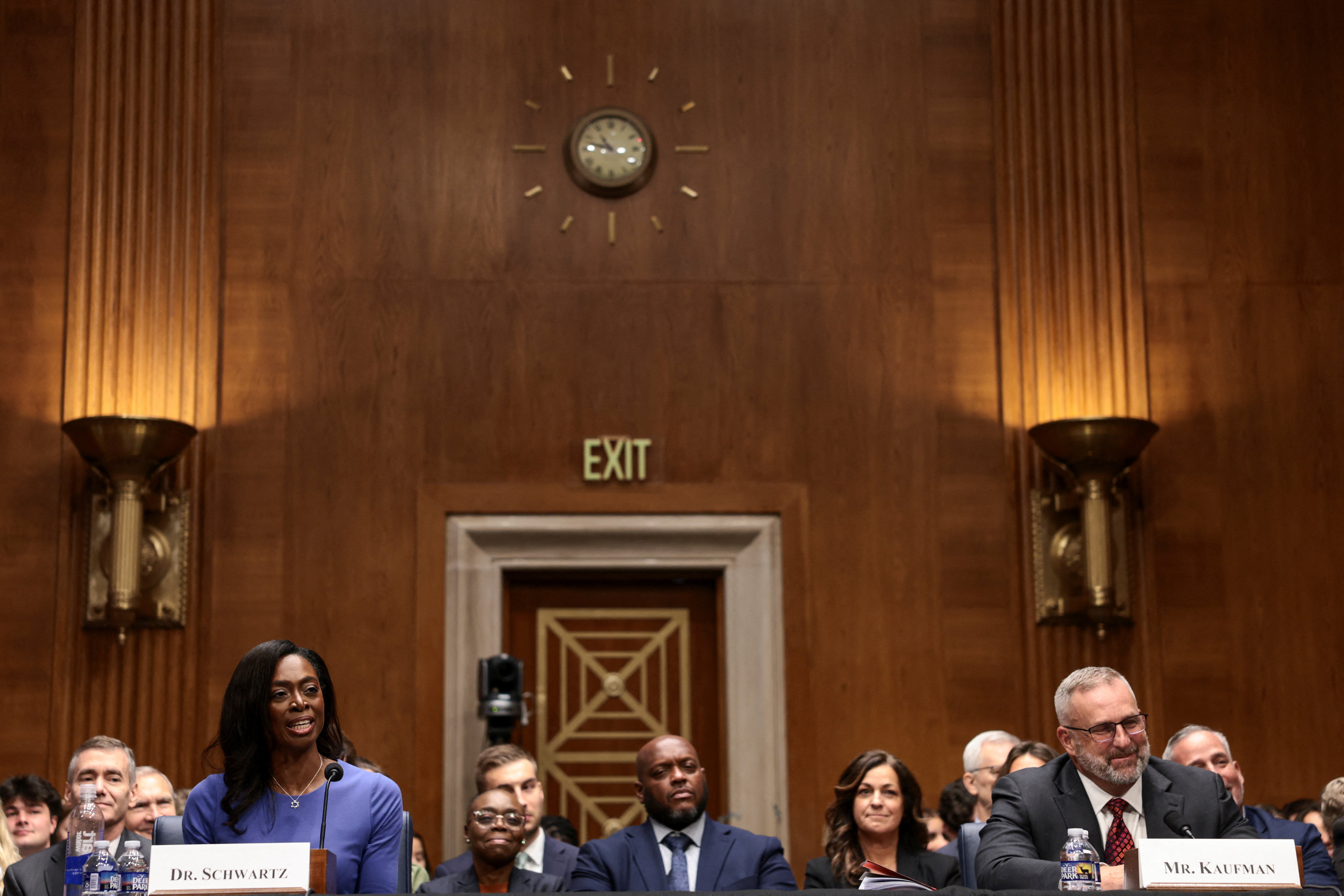 Several senators questioned Schwartz potential handling of pressure from US Health Secretary Robert F Kennedy Jr