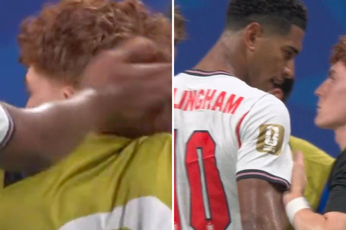 Bellingham slaps Argentinia player as England knocked out of World Cup | Sport | Independent TV