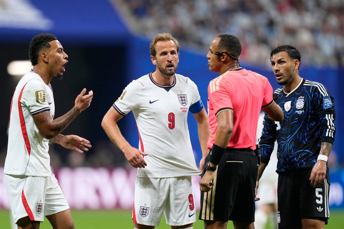 Argentina’s Leandro Paredes branded ‘pathetic’ after reaction to Harry Kane incident
