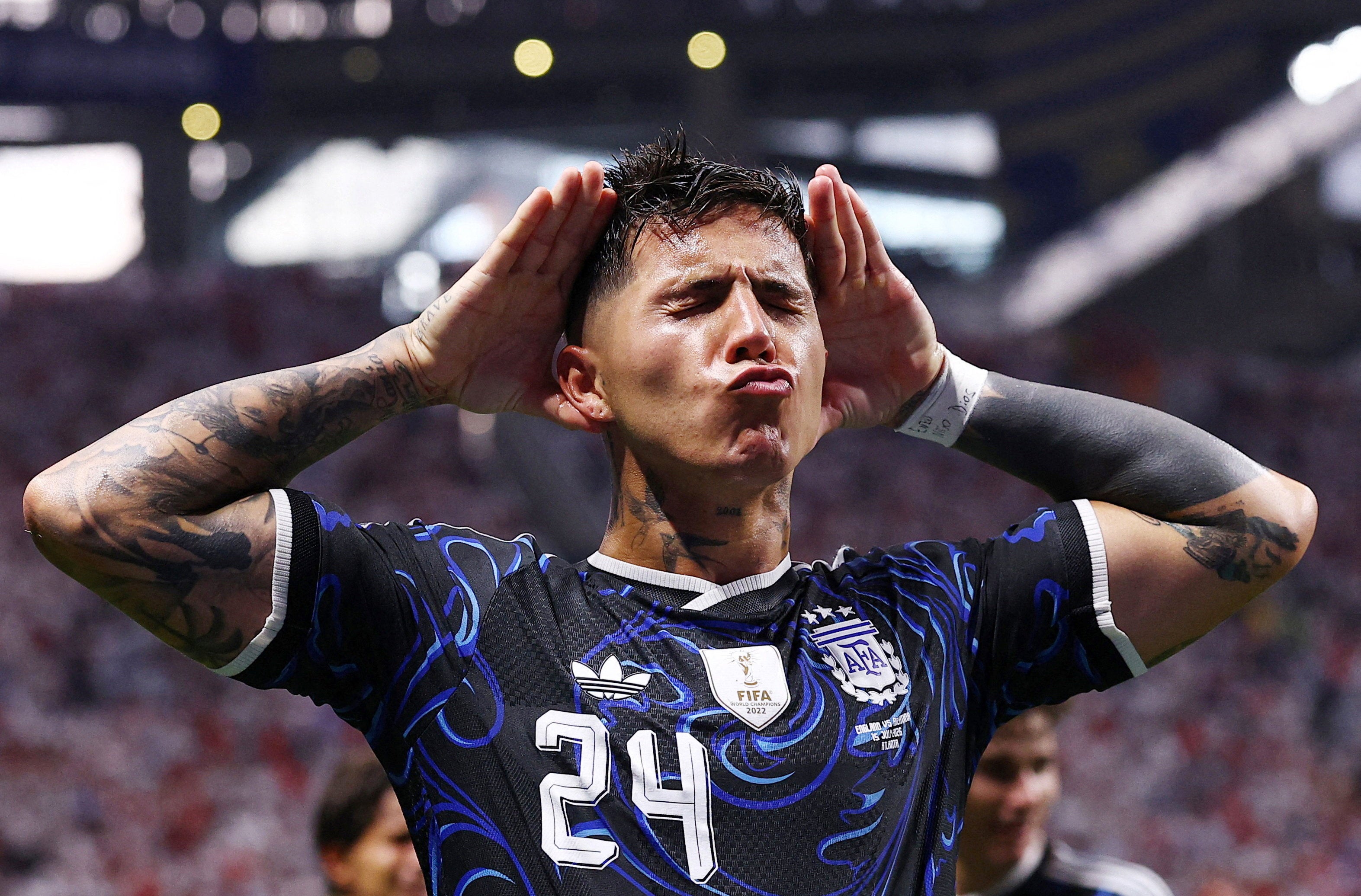 Enzo Fernandez thumped home a stunning equaliser