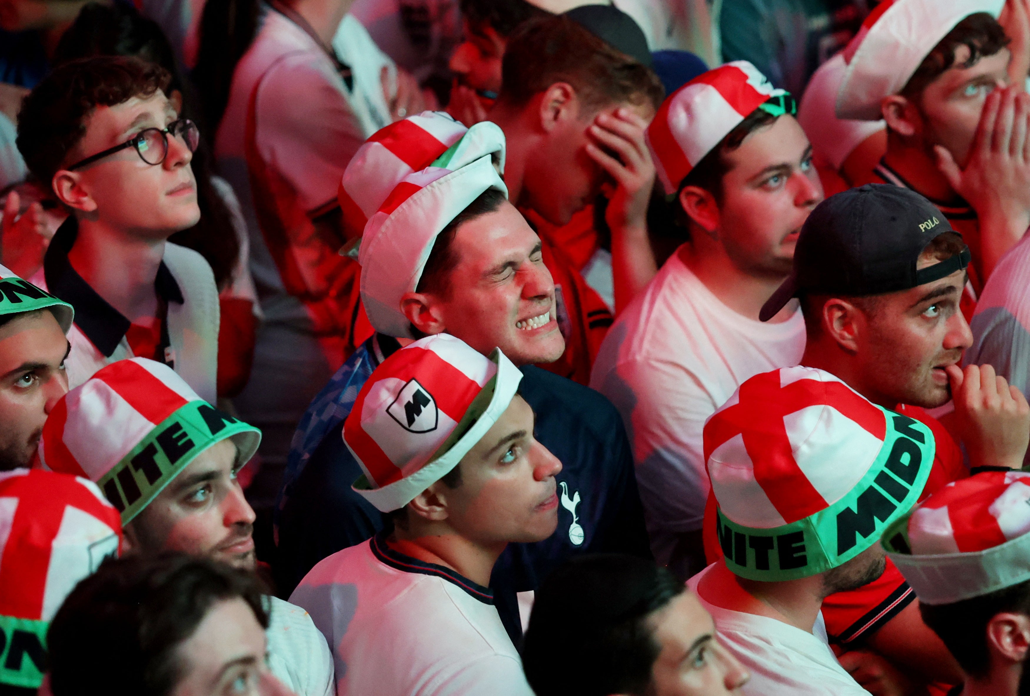 Fans were disappointed that Argentina came from behind