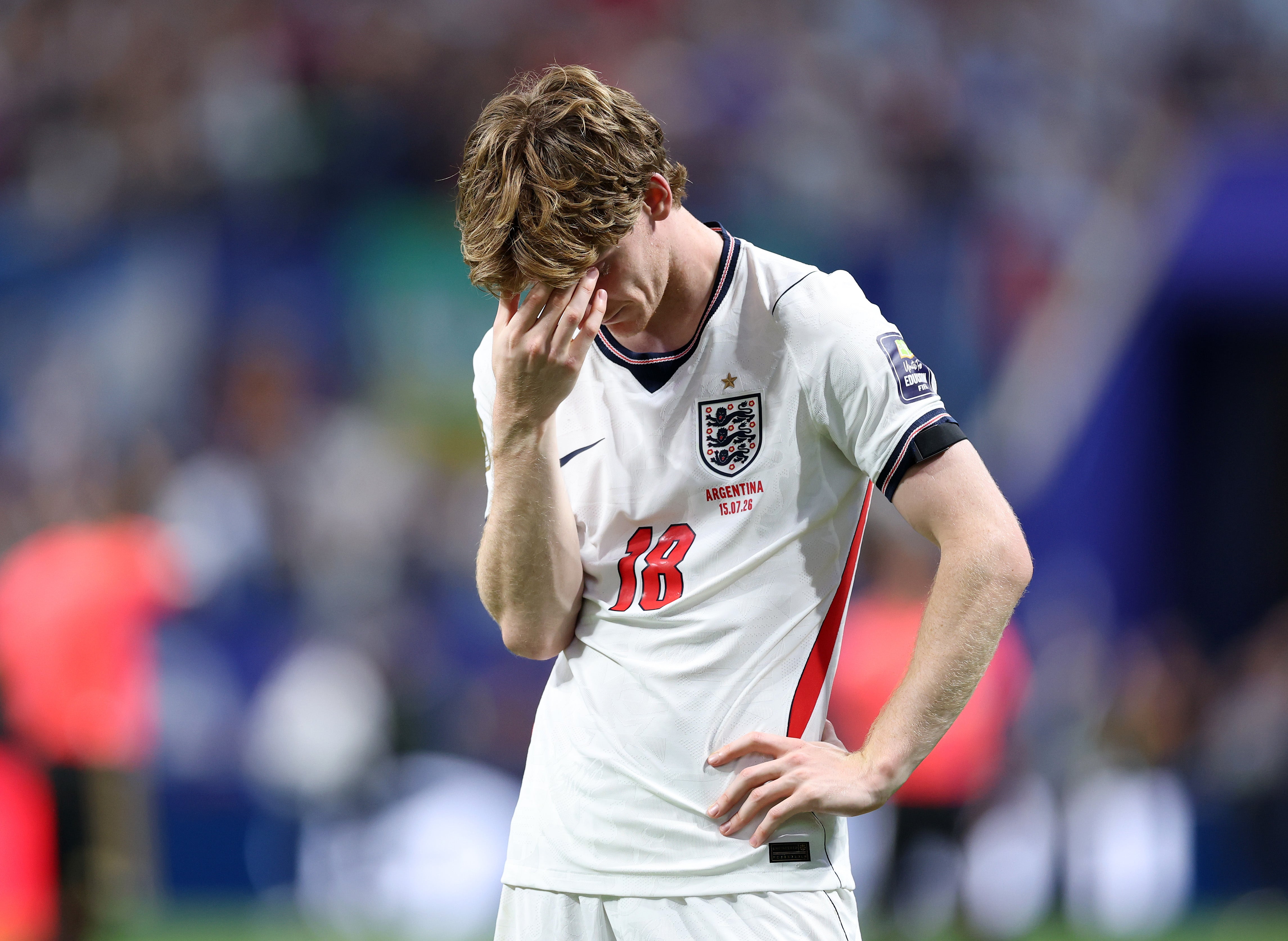 Anthoyn Gordon had given England the lead but was left bereft at the end