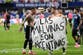 Argentina players celebrate beating England with ‘Falklands are Argentinian’ banner