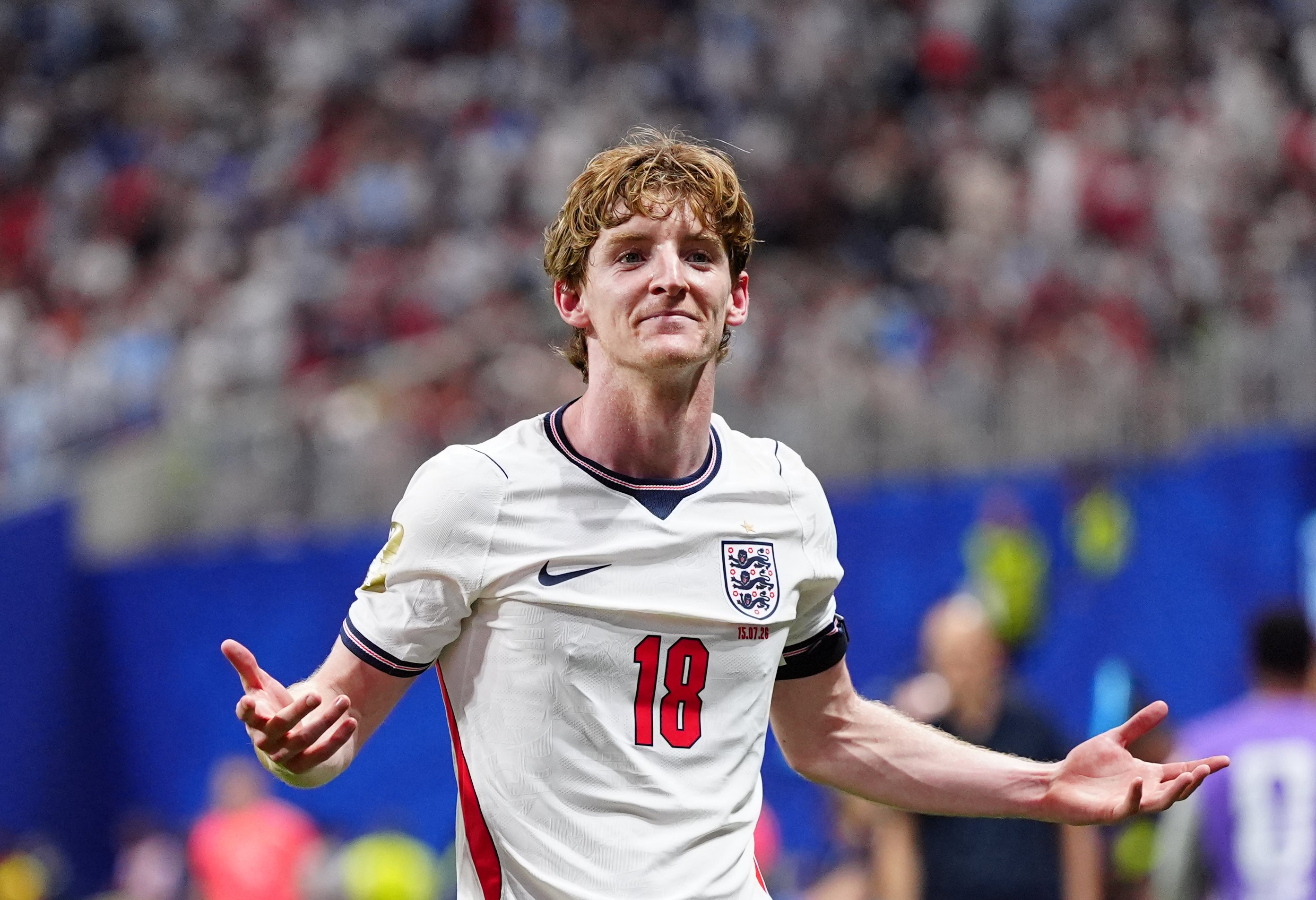 Anthony Gordon had given England the lead in the second half (PA Wire)