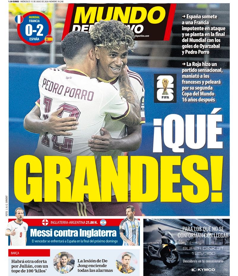 Mundo Deportivo runs with 'What titans' (Mundo Deportivo)