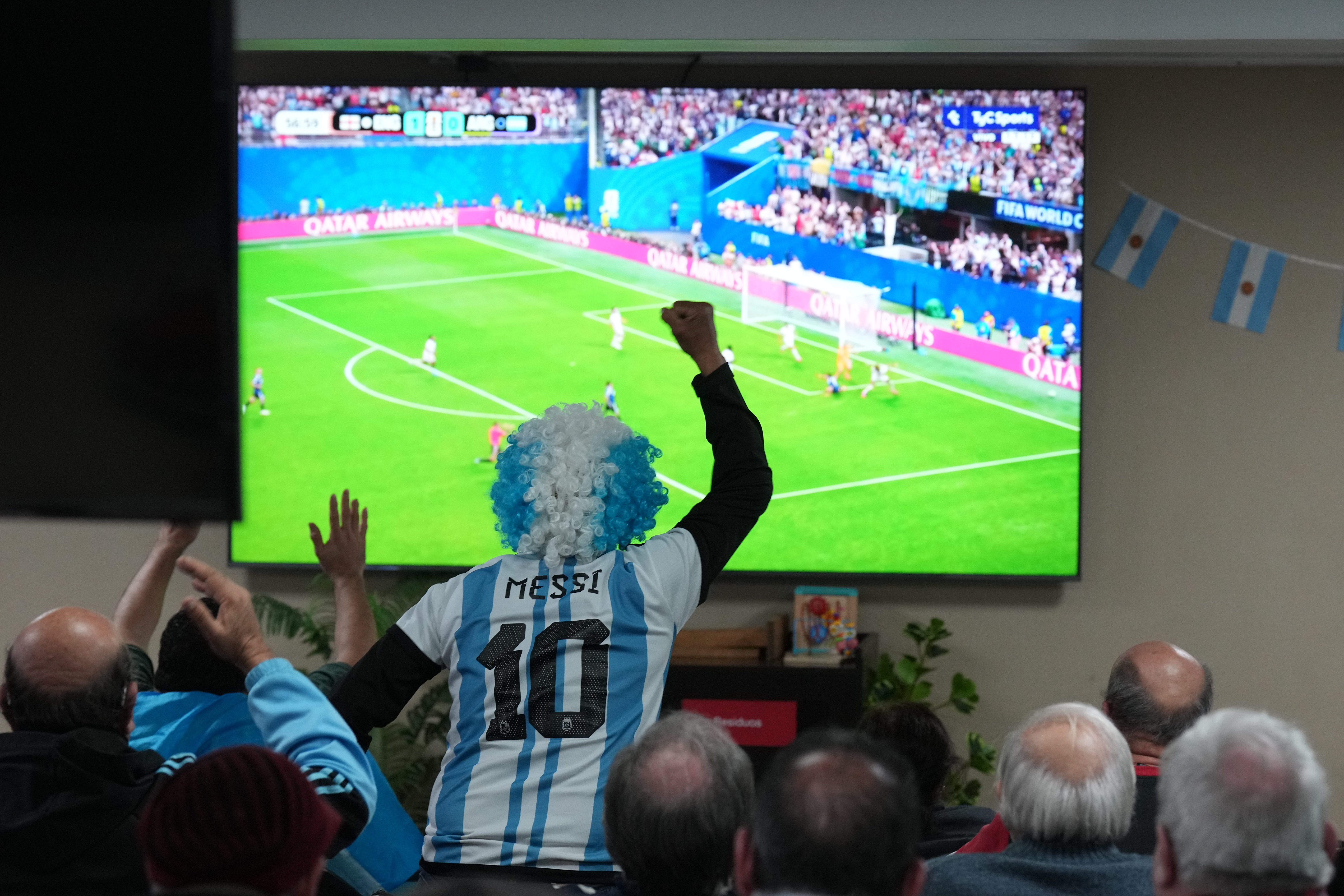 There are only two names any self-respecting football fan from these parts puts on the back of their replica jerseys – Messi and Maradona (AP)