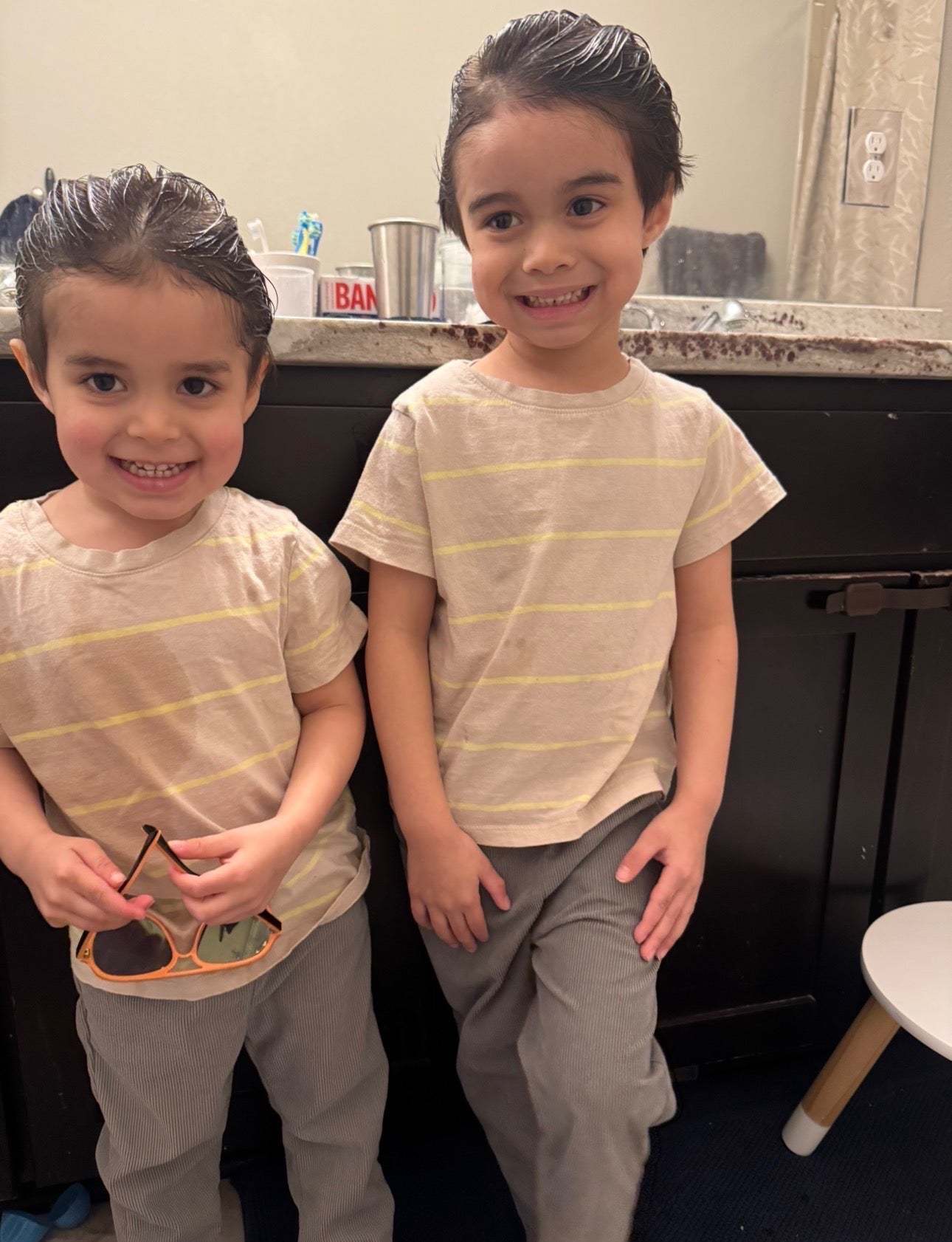 A judge in the US said in April that there was a ‘credible risk’ that Nathaniel (left) and Blaine (right) are in ‘imminent danger’ (Ben Baier/PA)