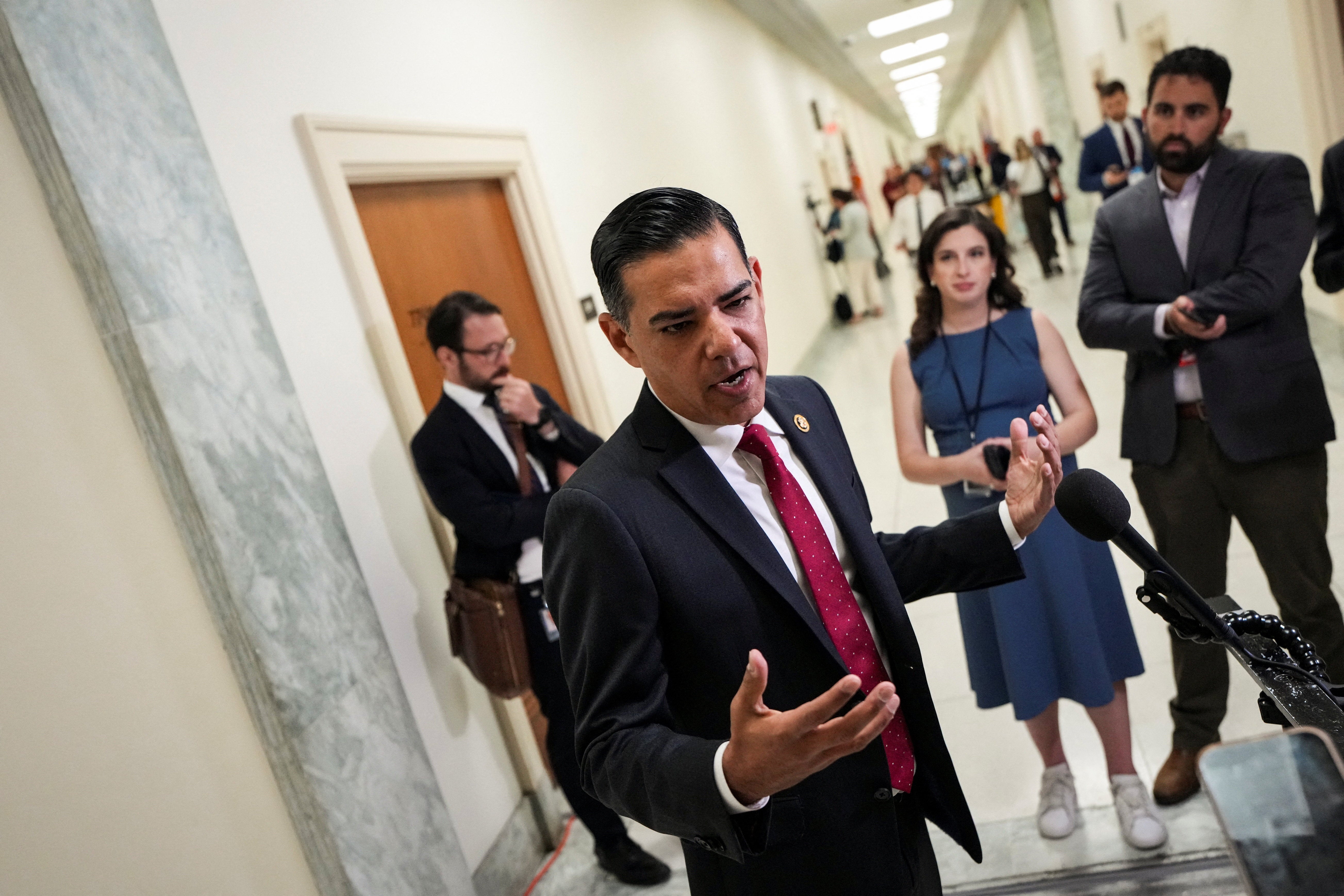 “It is difficult to see how she’s being completely truthful in there with the answers she’s given the committee,” Rep. Robert Garcia of California, the top Democrat on the committee, told reporters