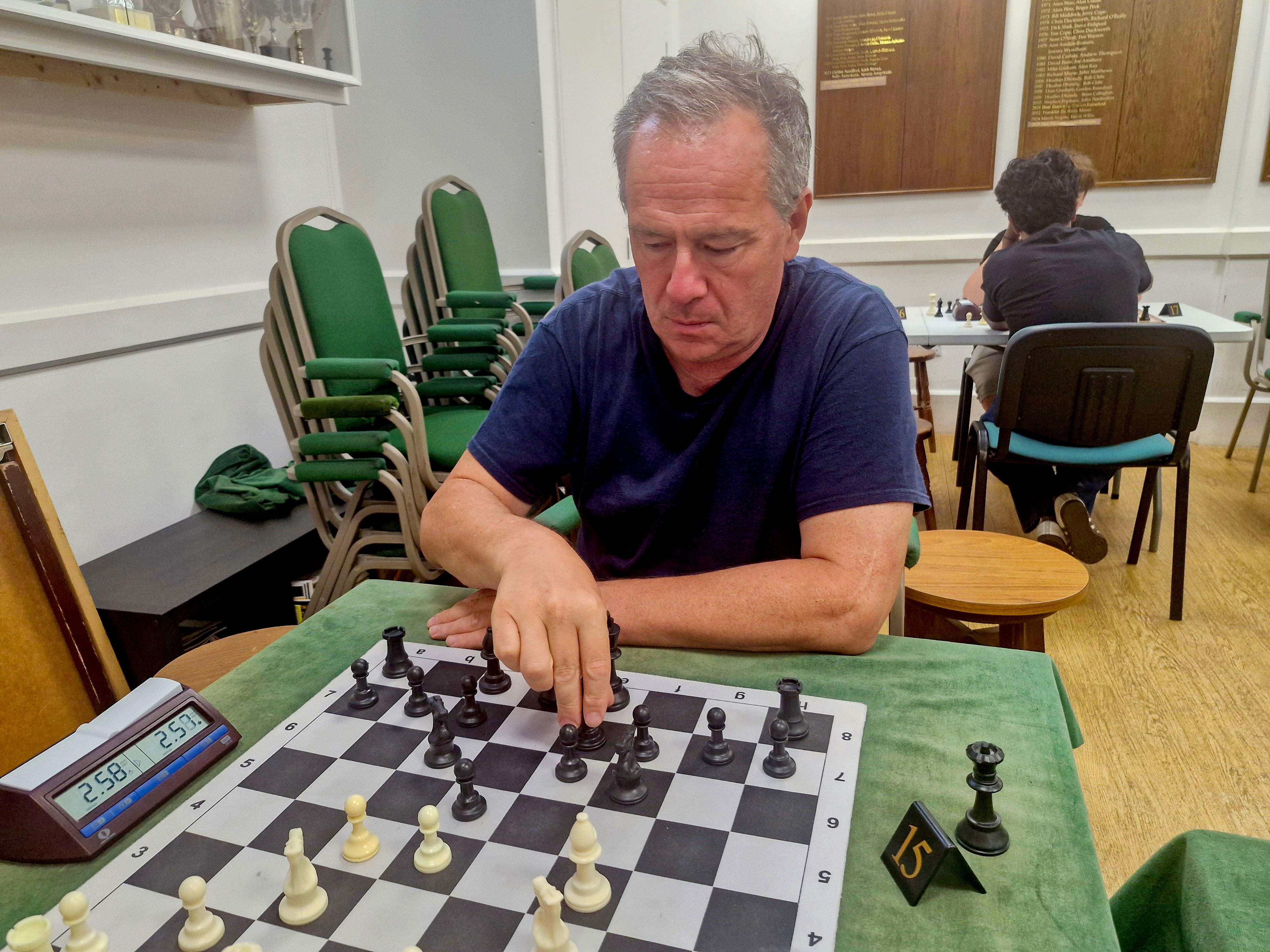 Joseph Francis joined the Hammersmith Chess Club and plays online chess after regaining the love for the game in prison. (Jemma Robinson)