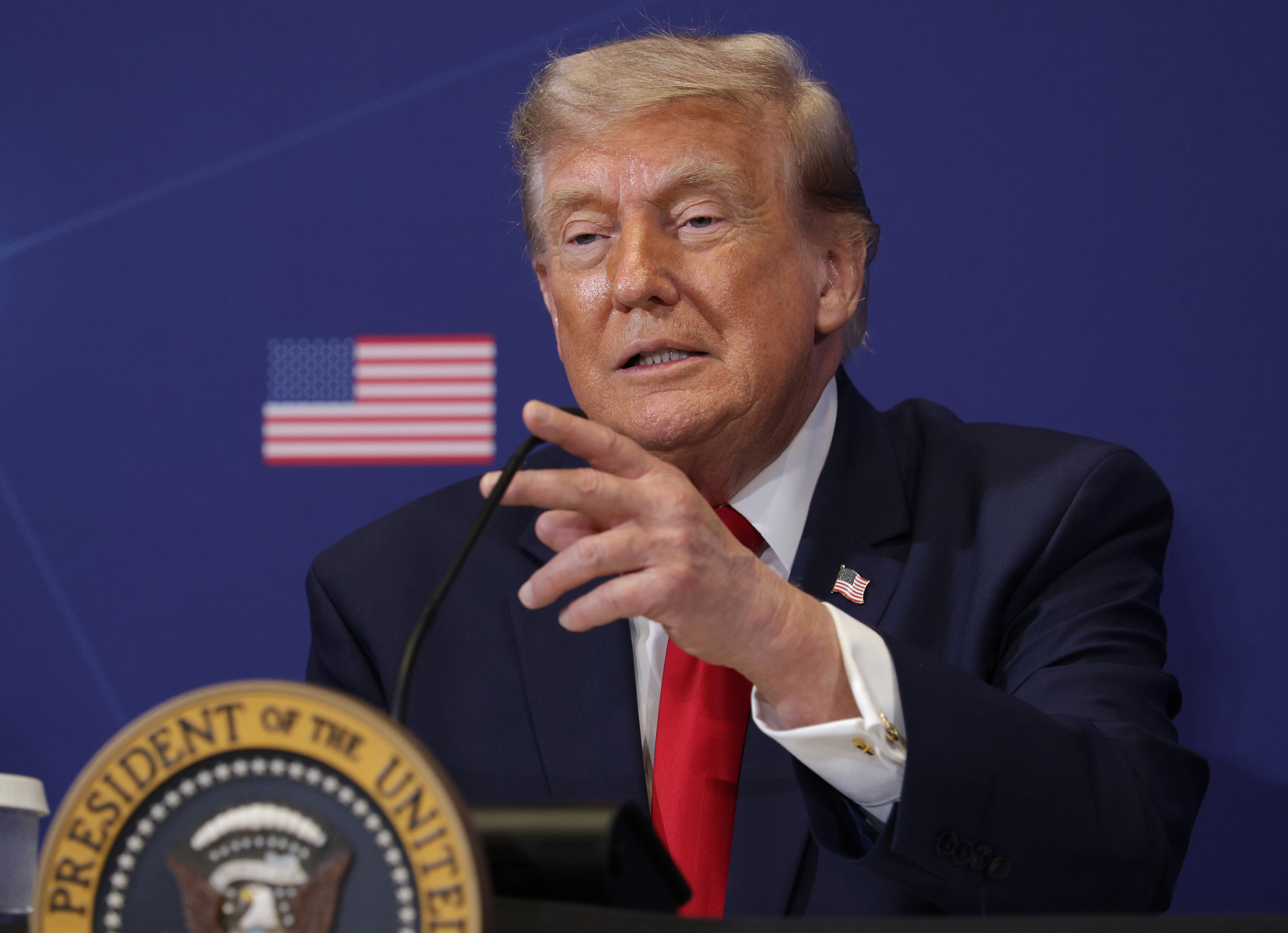 President Donald Trump praised Defense Secretary Pete Hegseth, insisting he has done a ‘great job’ in the Pentagon
