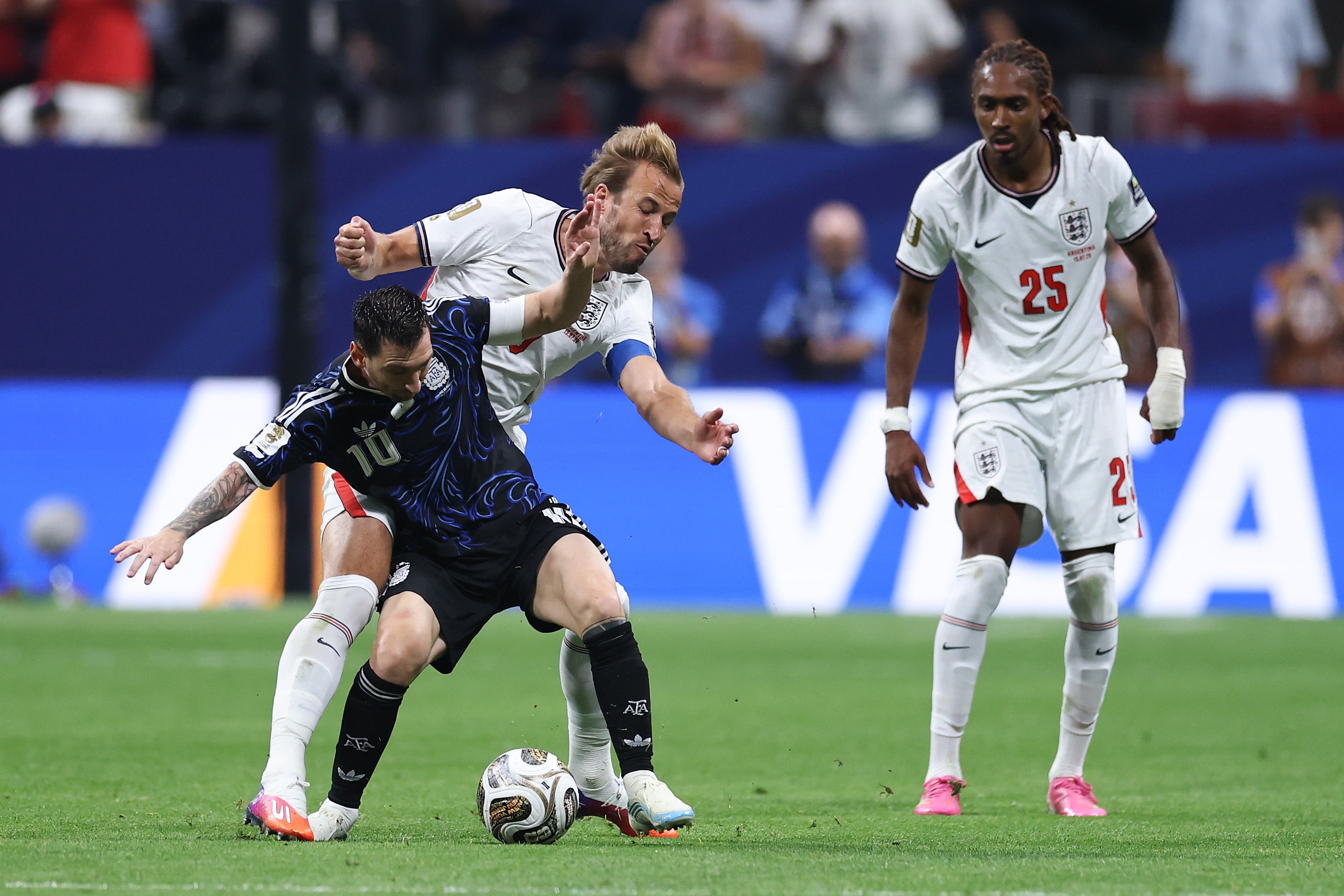 Argentina's semi-final victory over England on Wednesday extinguished the sportswear giant's hopes of sponsoring a team in Sunday's ultimate match