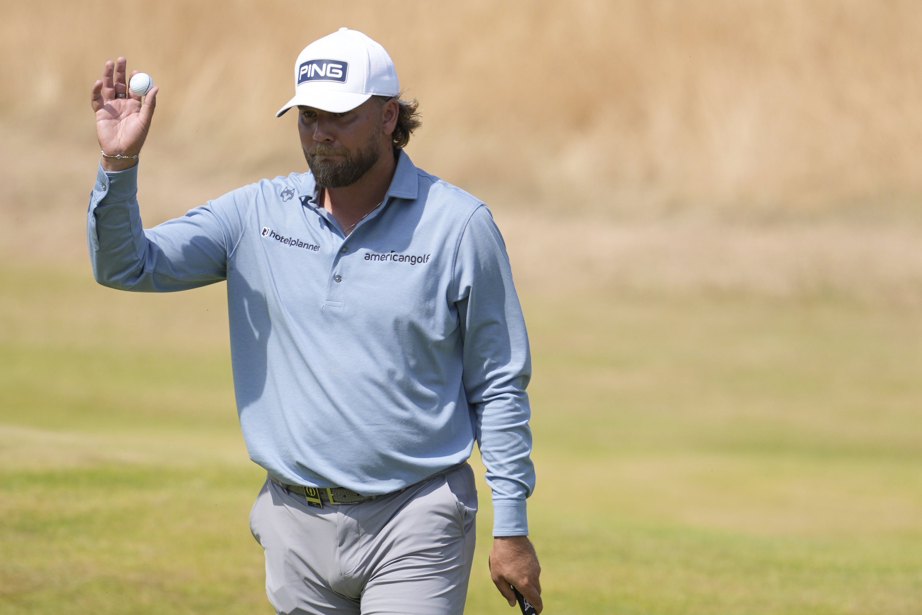 Dan Brown jointly leads the first round of The Open for the second time in three years (Peter Byrne/PA) (PA Wire)