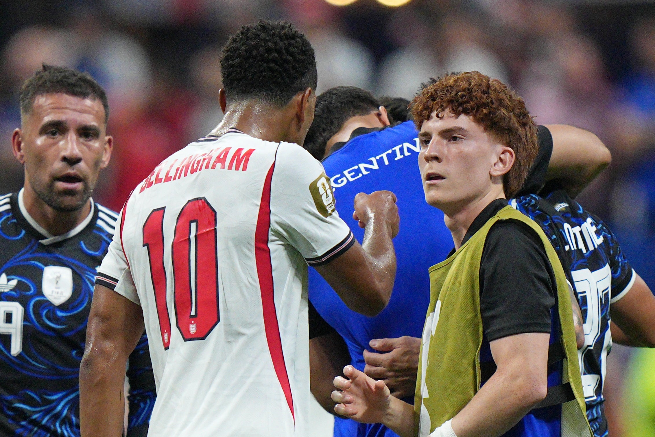 World Cup 2026: Jude Bellingham could face Fifa disciplinary action over post-match 'slap' on Argentina's Valentín Barco | The Independent