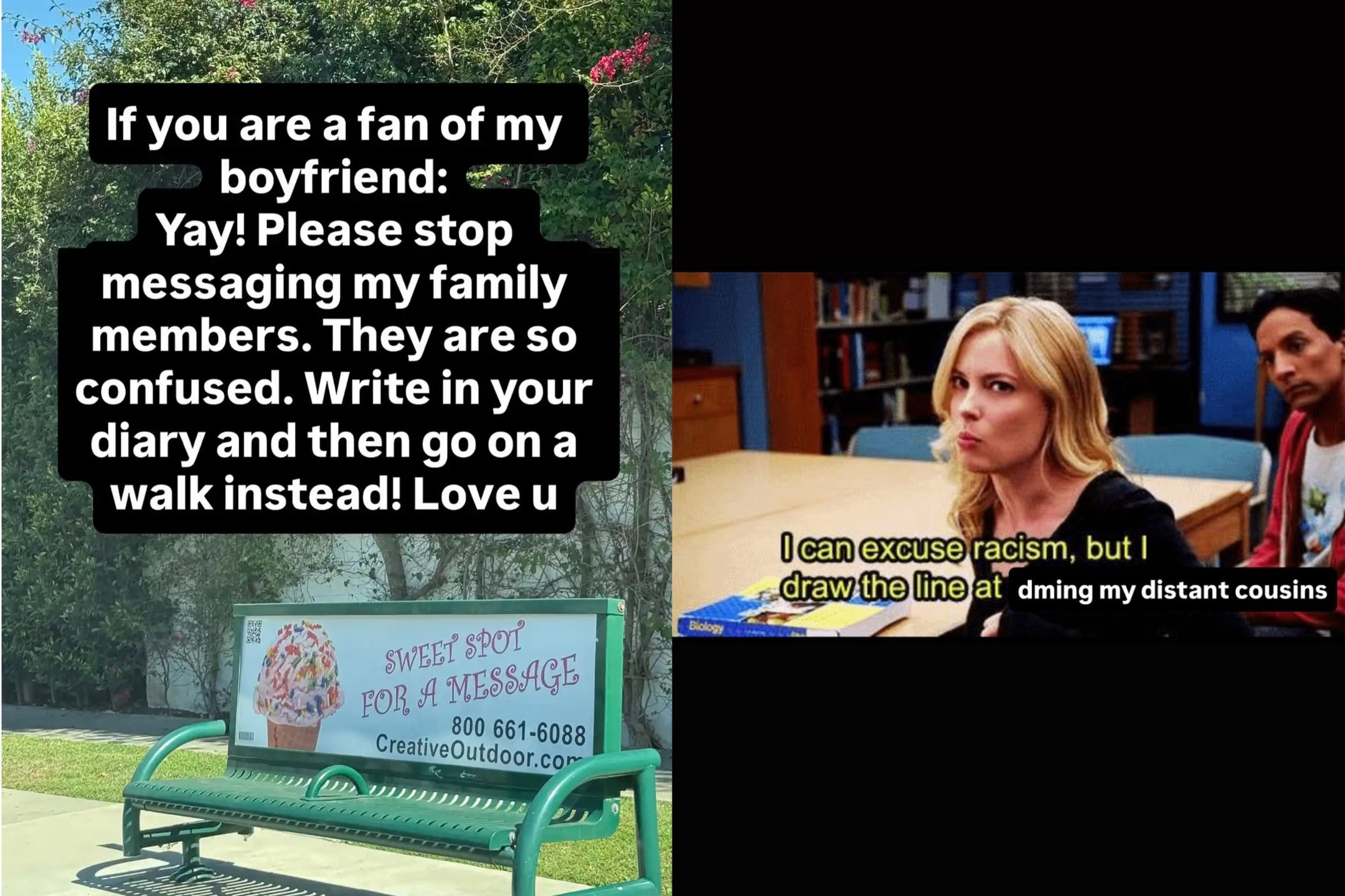 Belmont Cameli's girlfriend, Raina Morris, shared two Instagram Stories back to back, where she asked fans to stop messaging her family members