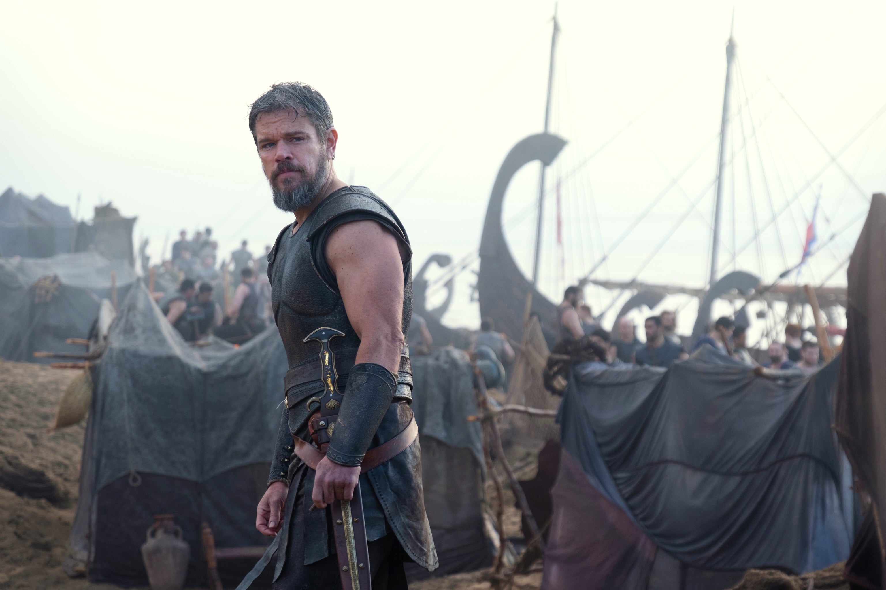 Matt Damon ist Odysseus in „Die Odyssee“.