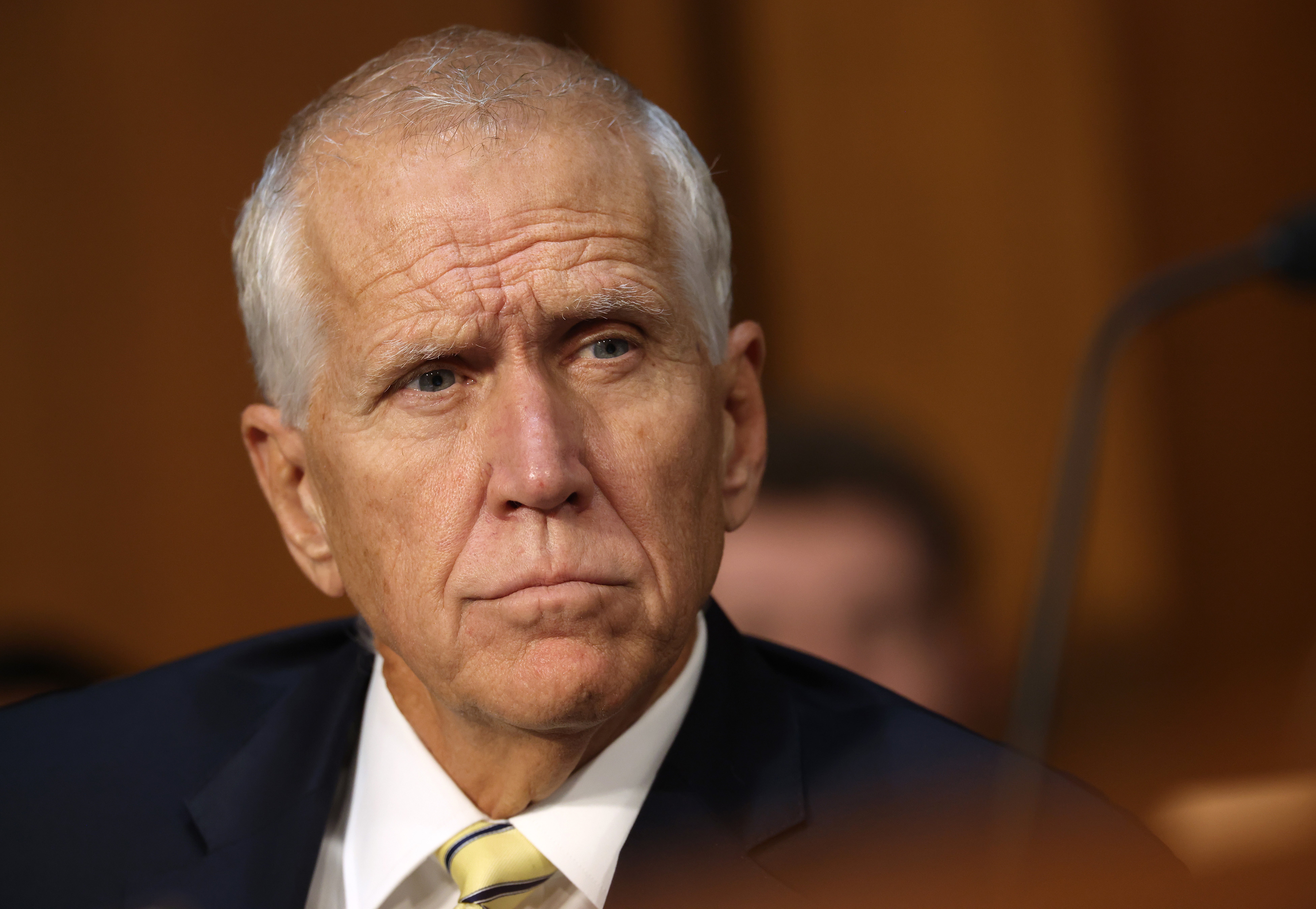 Sen. Thom Tillis, R-Texas, is threatening to sink the nomination of Todd Blanche to be attorney general unless he meets with women abused by Jeffrey Epstein