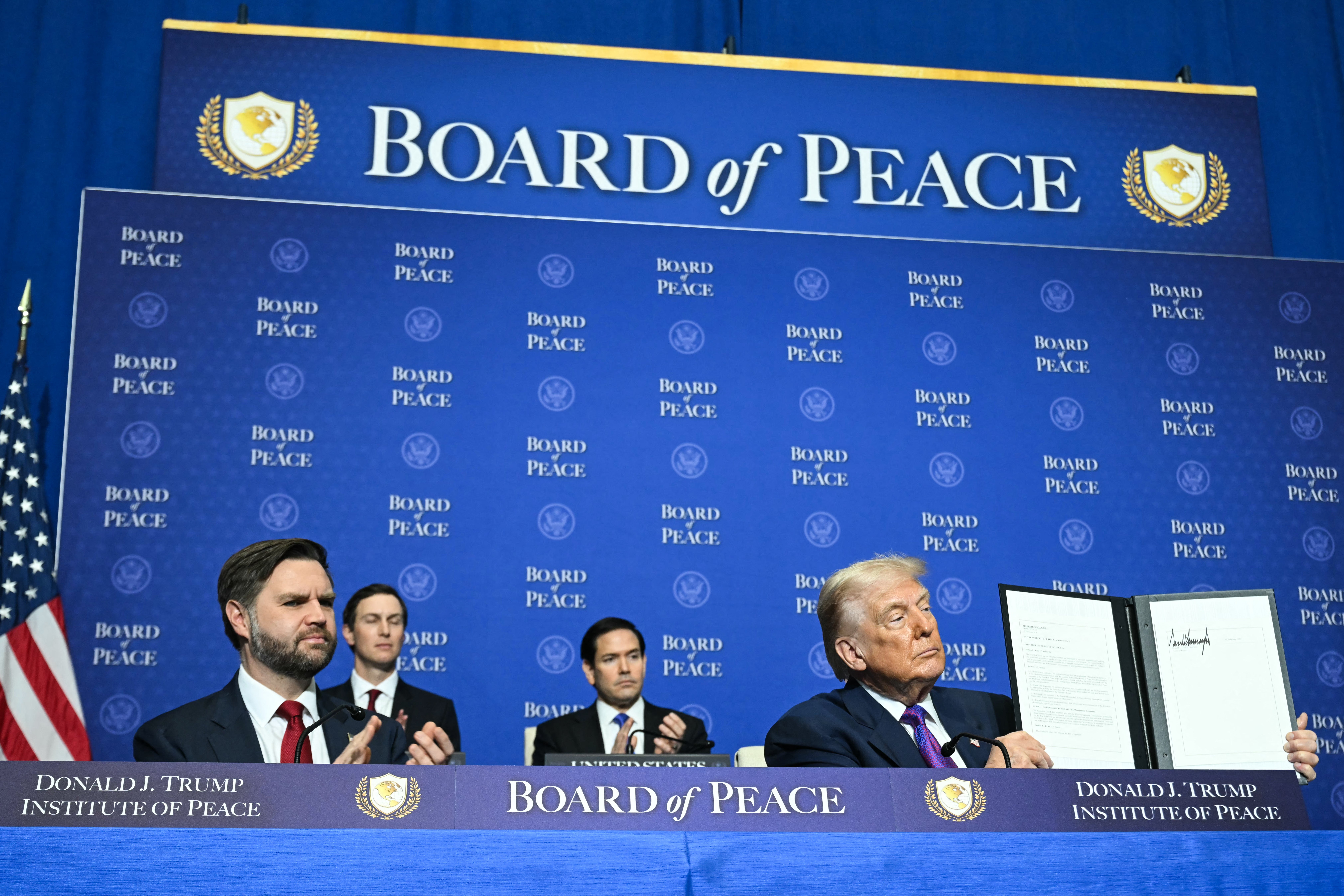 Pledged funds backing the Board of Peace have reportedly been slow to materialize