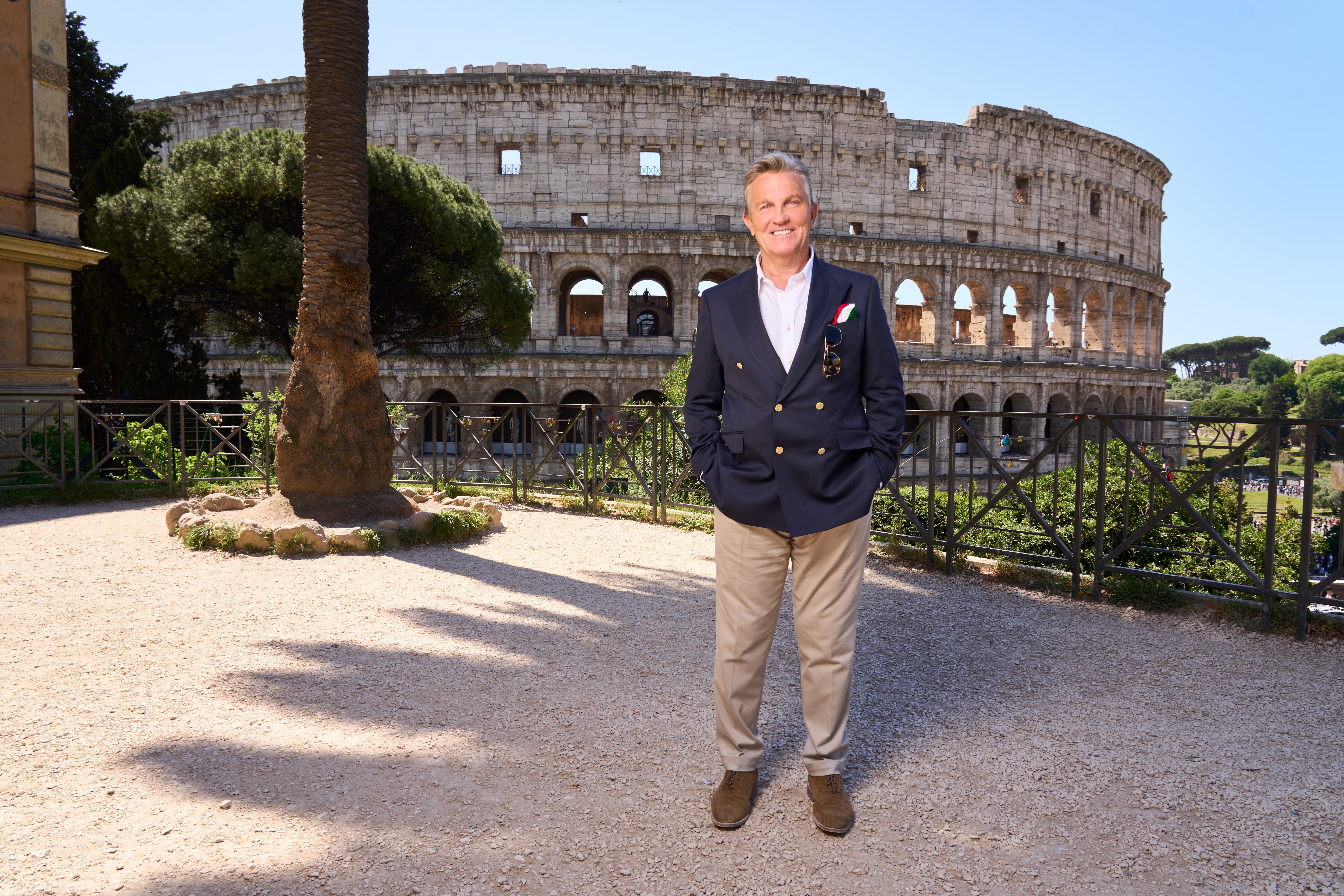Landmark moment: It’s a Roman (working) holiday for Bradley Walsh (ITV)