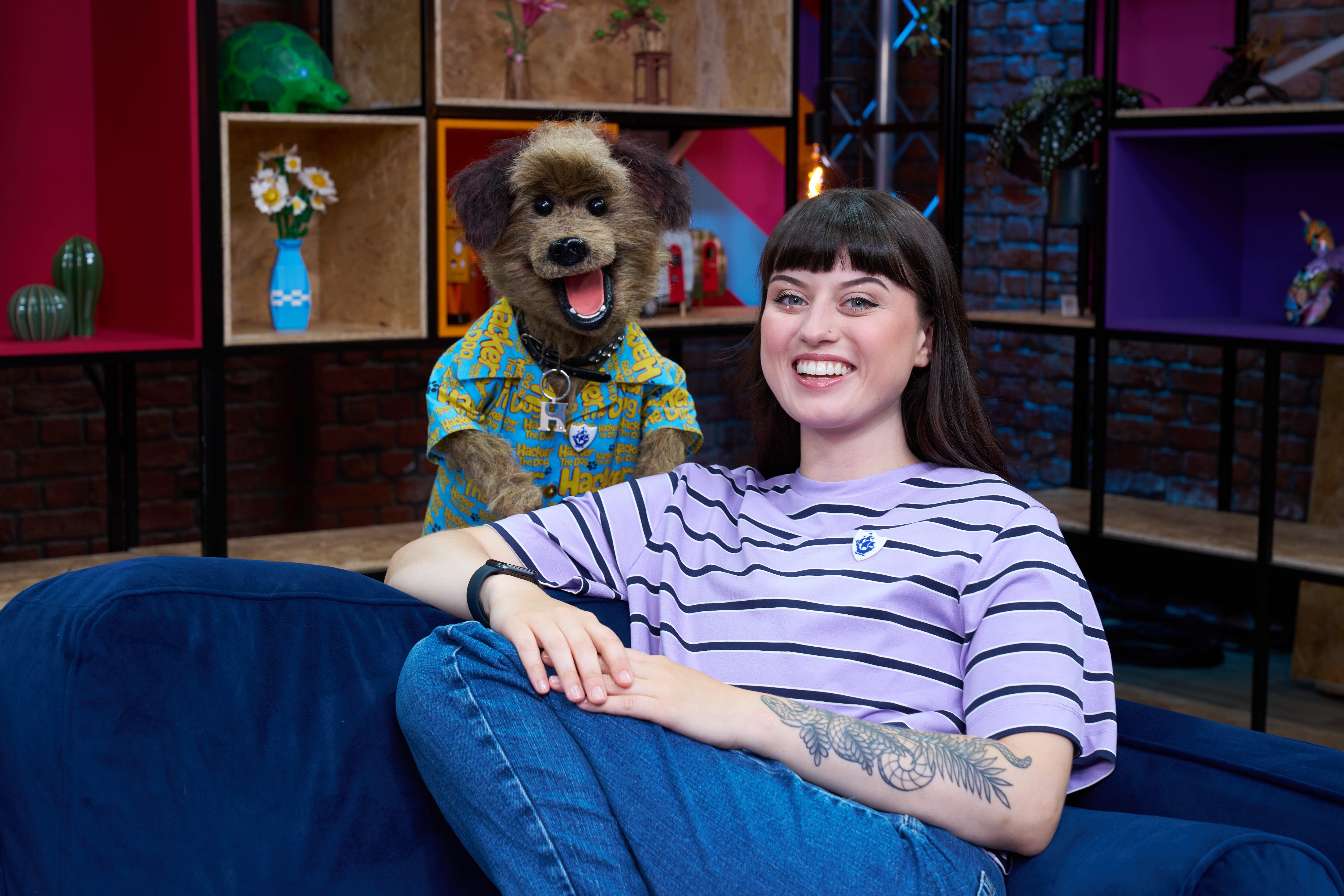 'Blue Peter' is currently fronted by personalities including Hacker T Dog and Abby Cook (BBC/James Stack)