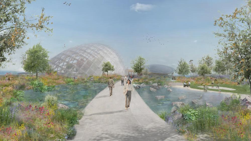 Artist’s rendering of the upcoming site