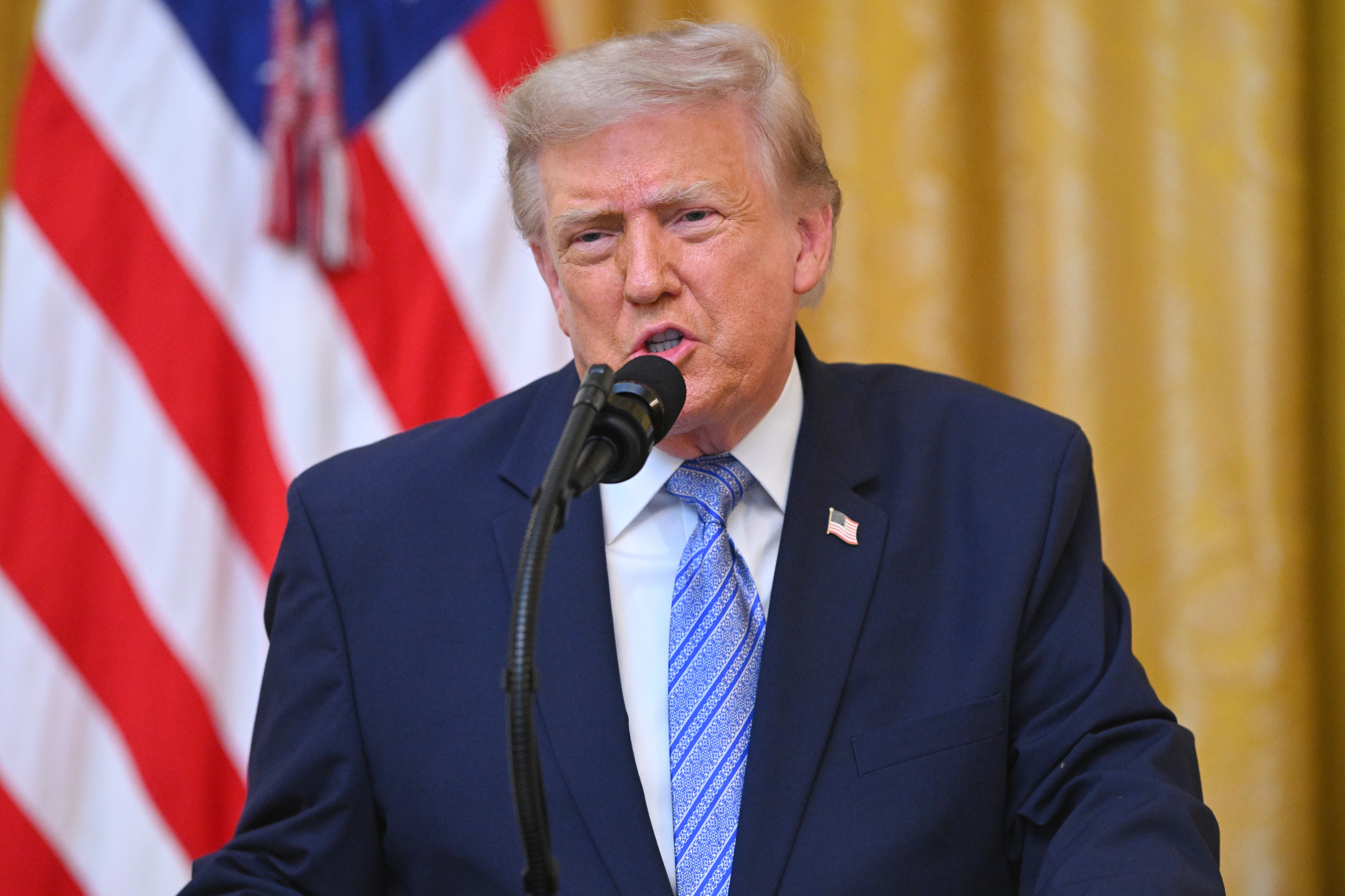 President Donald Trump addresses the nation from the East Room of the White House on July 16, 2026 and claims U.S. elections cannot be trusted