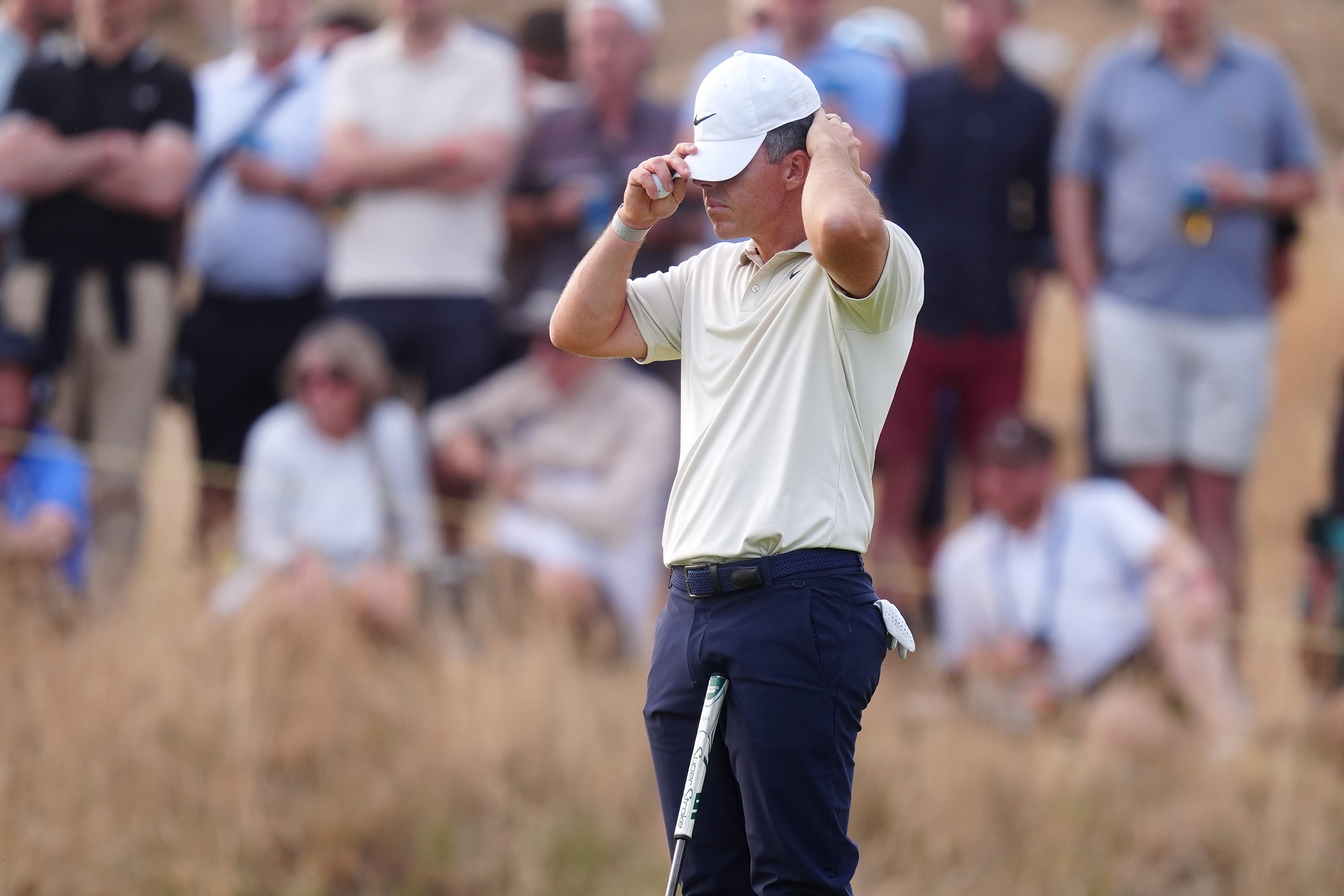 McIlroy struggled to hide his frustration on the first day