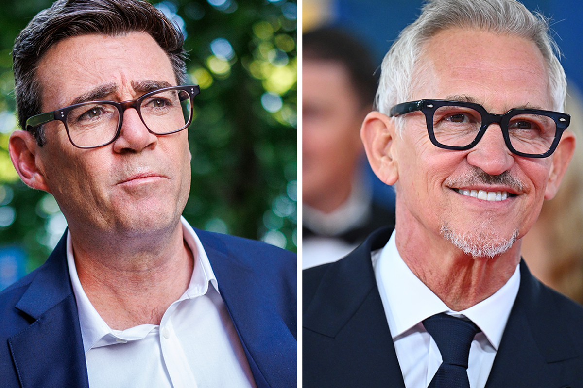 Gary Lineker lidera os milionários da Grã-Bretanha e diz a Burnham: ‘Queremos pagar mais impostos’