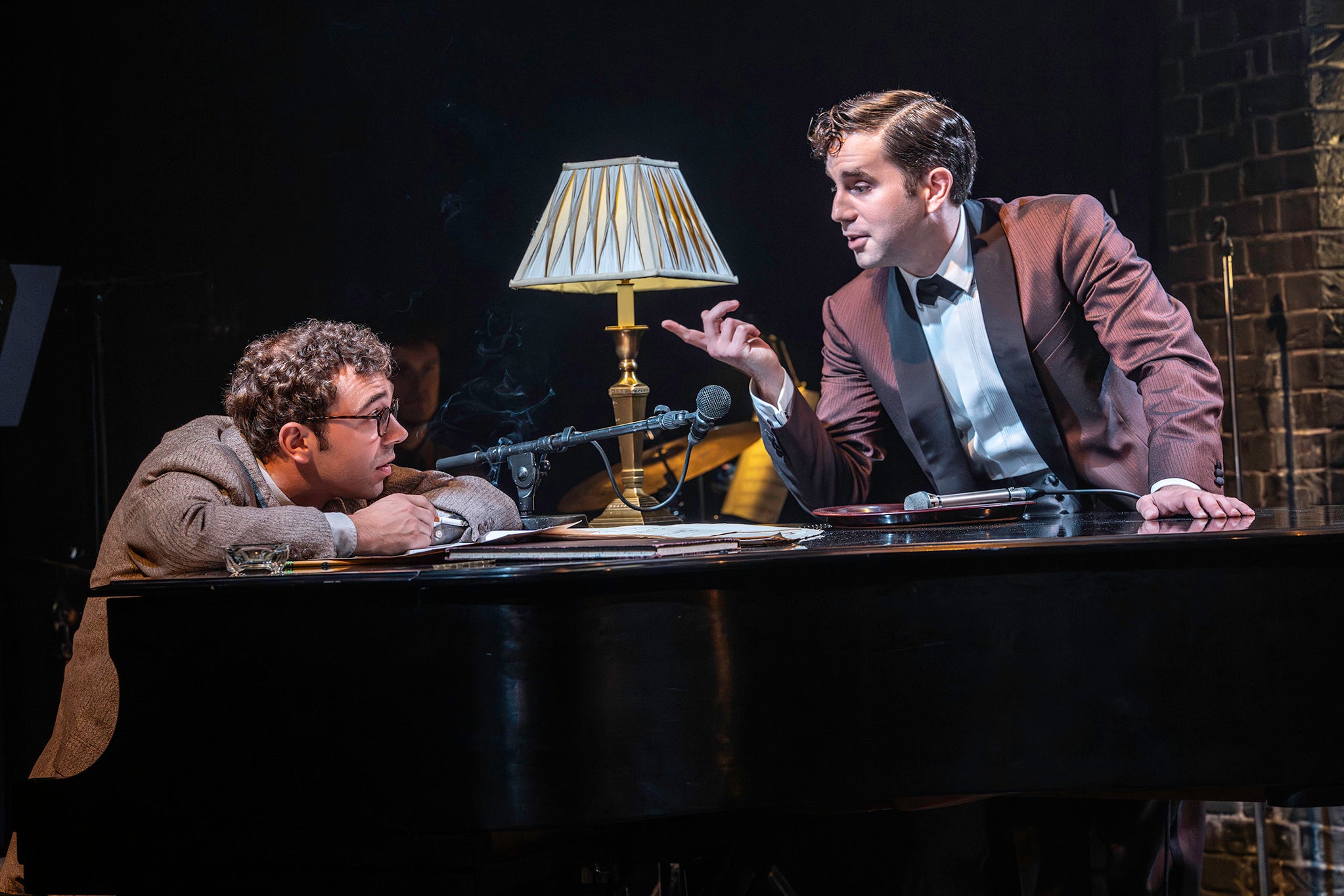Gregor Milne and Ben Platt in ‘Midnight at the Never Get’ (Johan Persson)