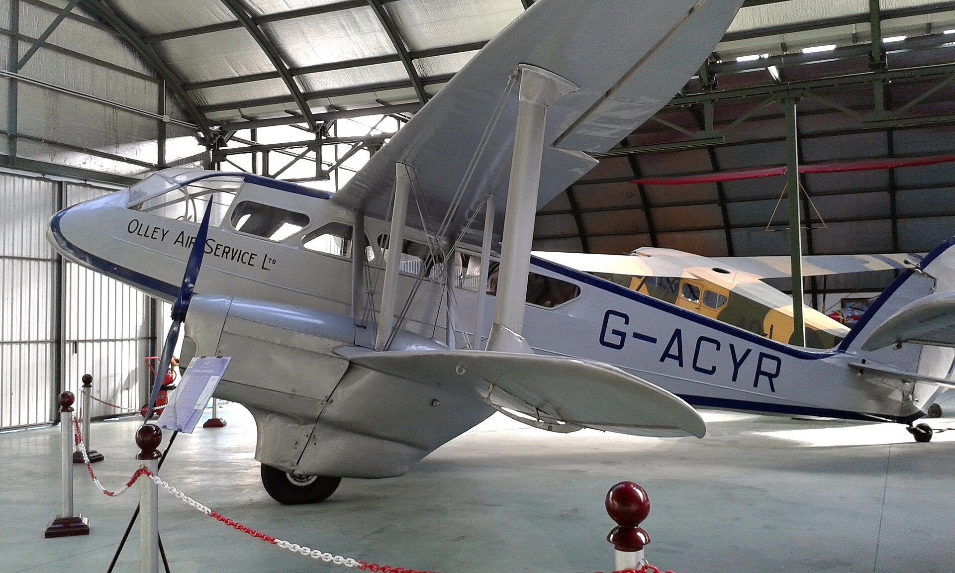 The British-made, UK-based and British-owned aircraft (a Dragon Rapide) that was used to ferry General Franco from the Canary Islands to Spanish Morocco in July 1936