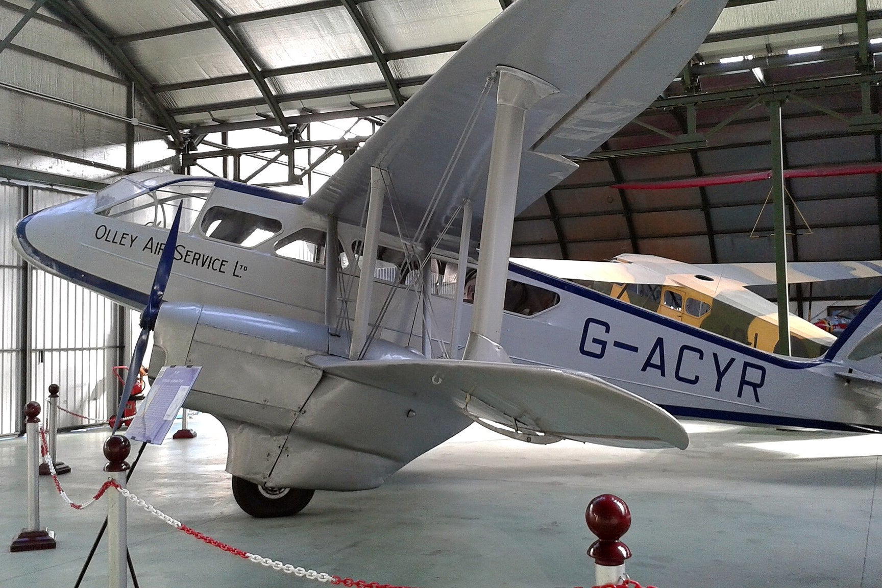 The British-made, UK-based and British-owned aircraft (a Dragon Rapide) that was used to ferry General Franco from the Canary Islands to Spanish Morocco in July 1936 (Wikimedia Commons)